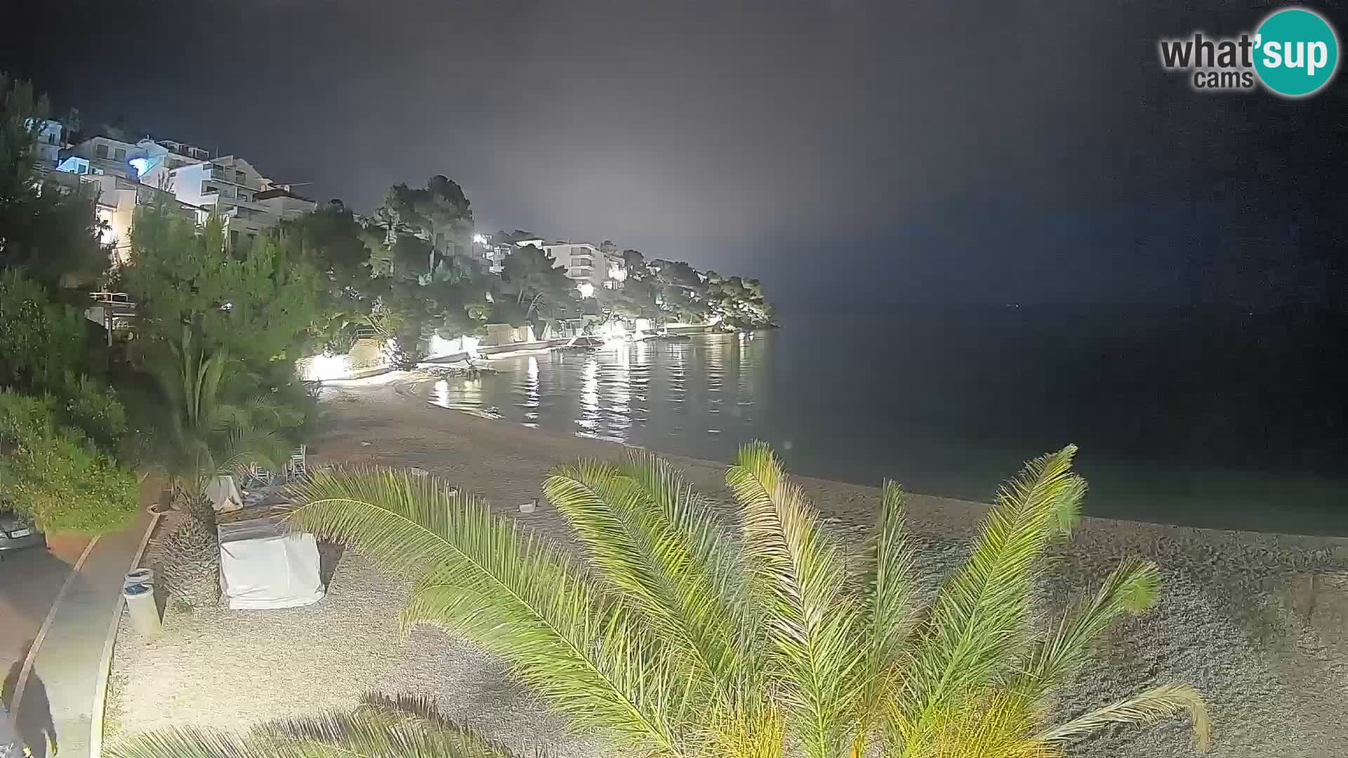 Webcam Playa Lučica Brela – Vista en directo de la costa adriática