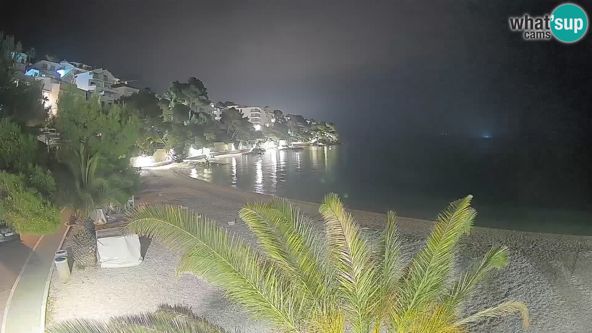 Webcam Playa Lučica Brela – Vista en directo de la costa adriática