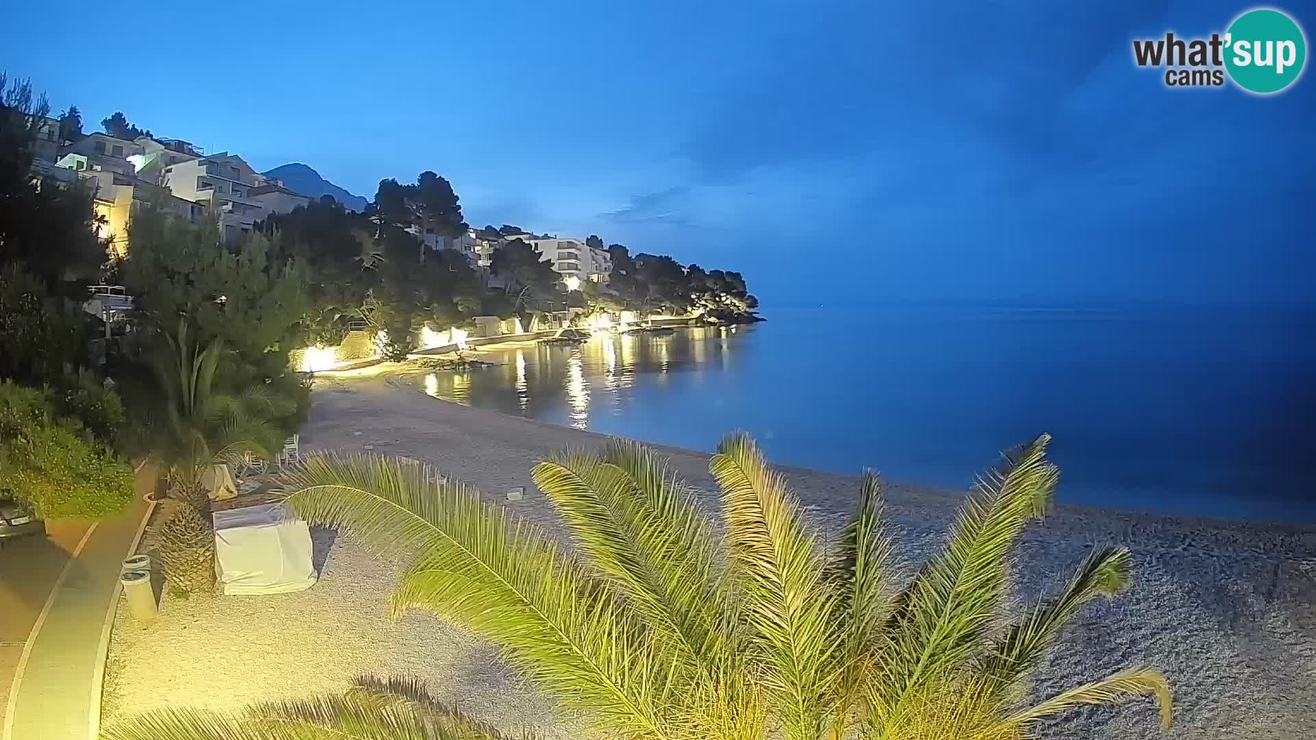 Webcam Lučica Beach Brela – Live View from the Adriatic Coast