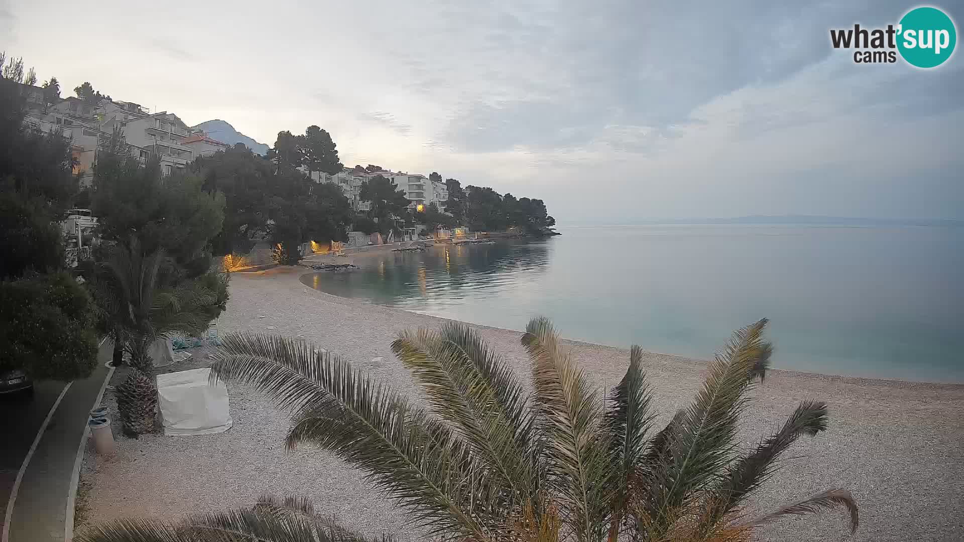 Webcam Lučica Beach Brela – Live View from the Adriatic Coast