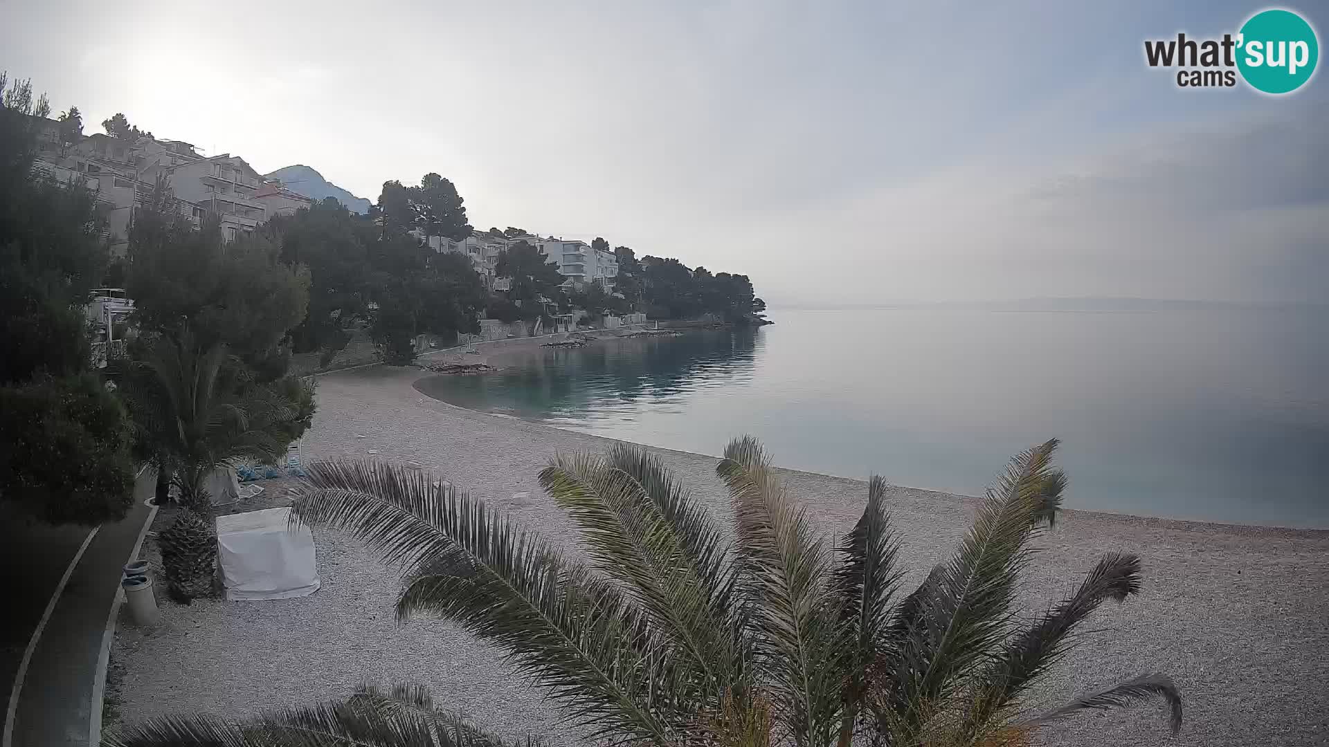 Webcam Lučica Beach Brela – Live View from the Adriatic Coast