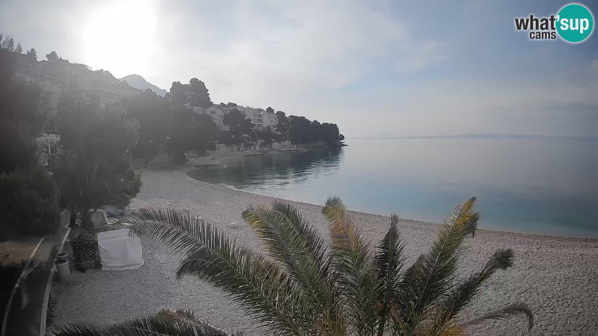 Webcam Lučica Beach Brela – Live View from the Adriatic Coast