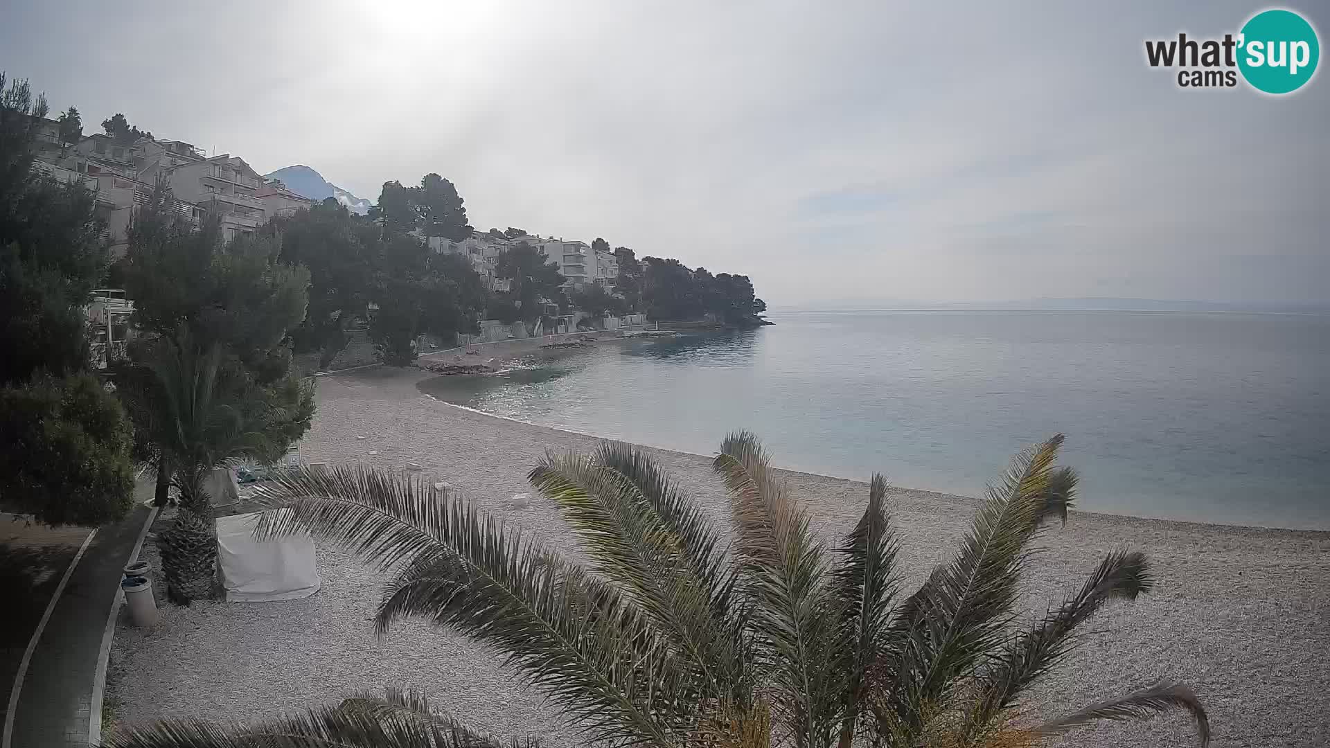 Webcam Lučica Beach Brela – Live View from the Adriatic Coast