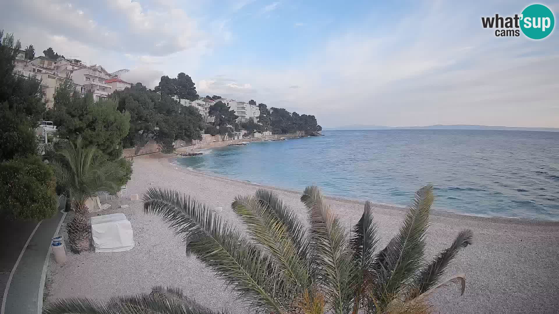 Webcam Lučica Beach Brela – Live View from the Adriatic Coast