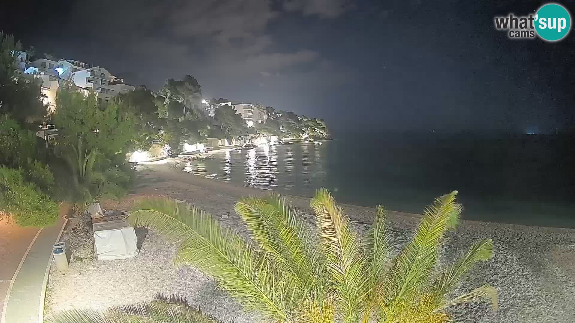Webcam Playa Lučica Brela – Vista en directo de la costa adriática