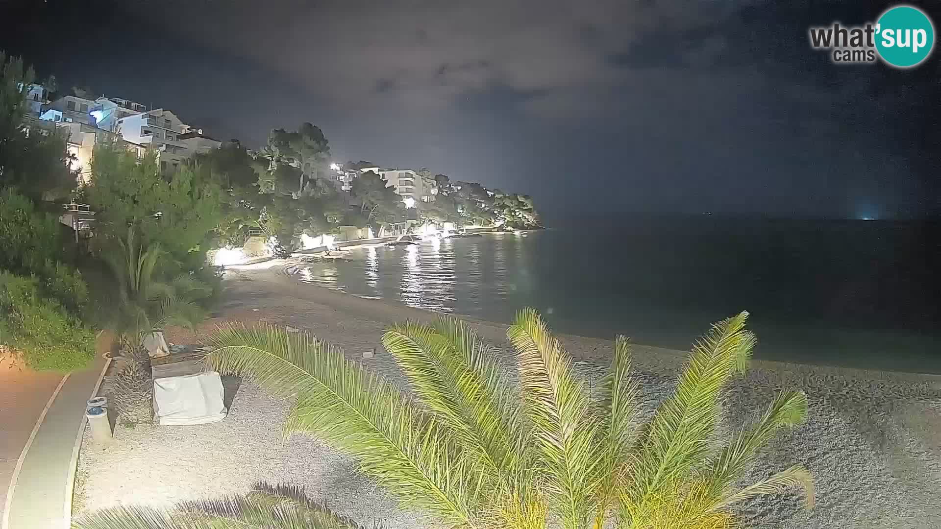 Webcam Playa Lučica Brela – Vista en directo de la costa adriática