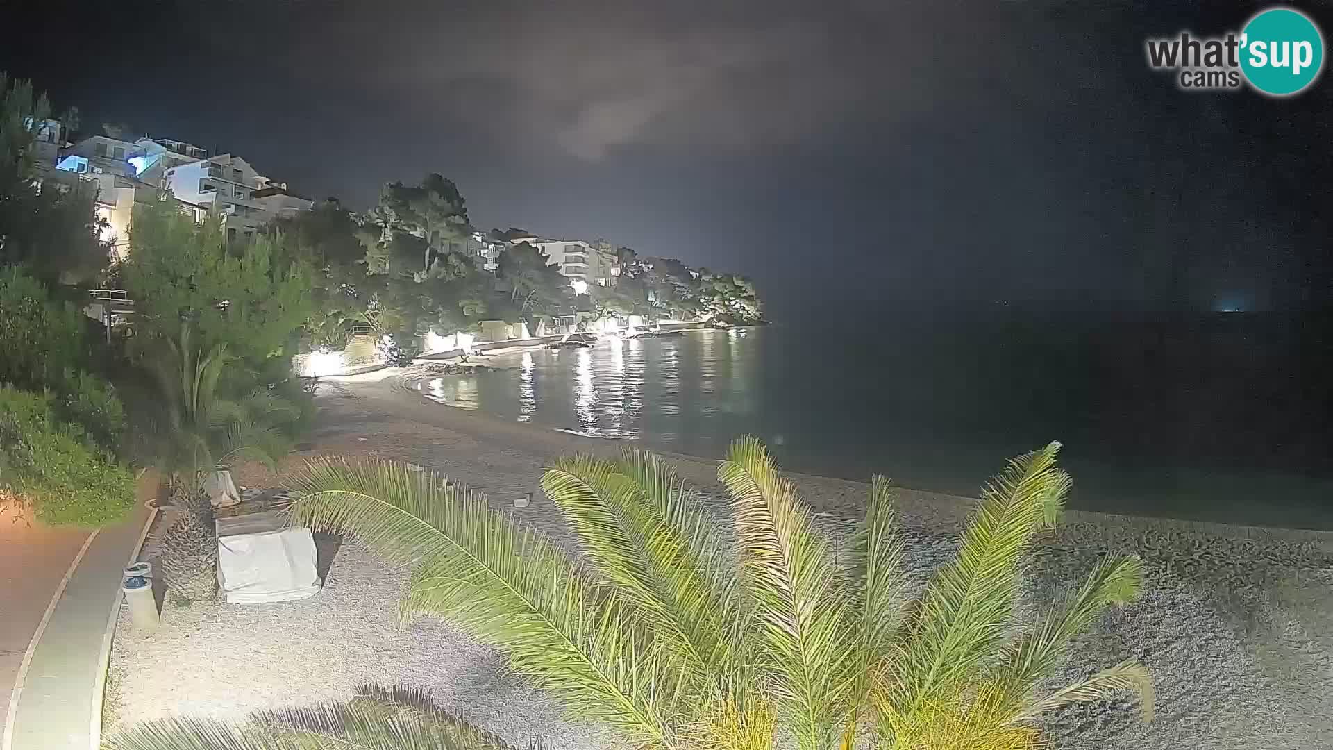 Webcam Playa Lučica Brela – Vista en directo de la costa adriática