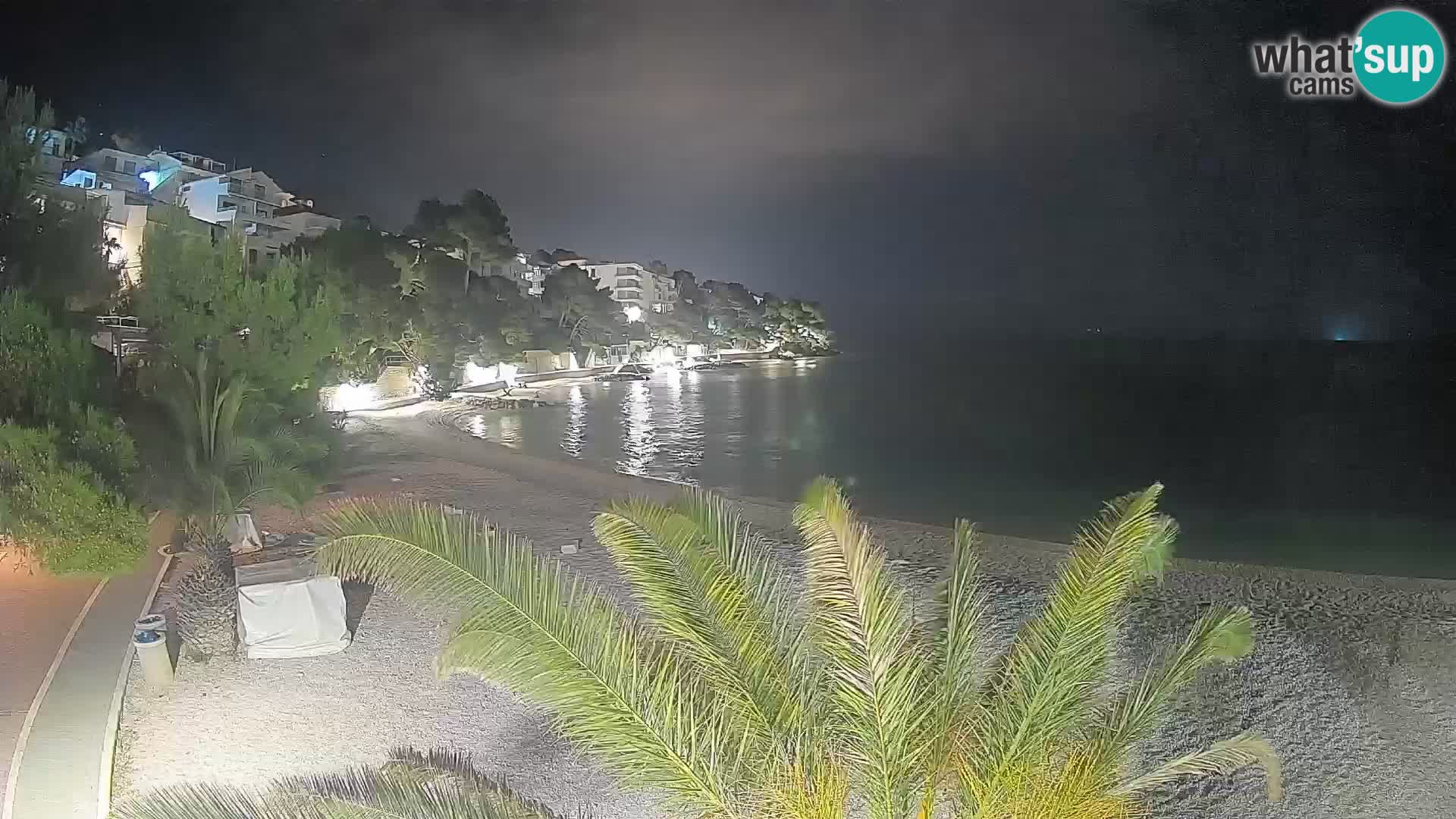 Webcam Lučica Beach Brela – Live View from the Adriatic Coast