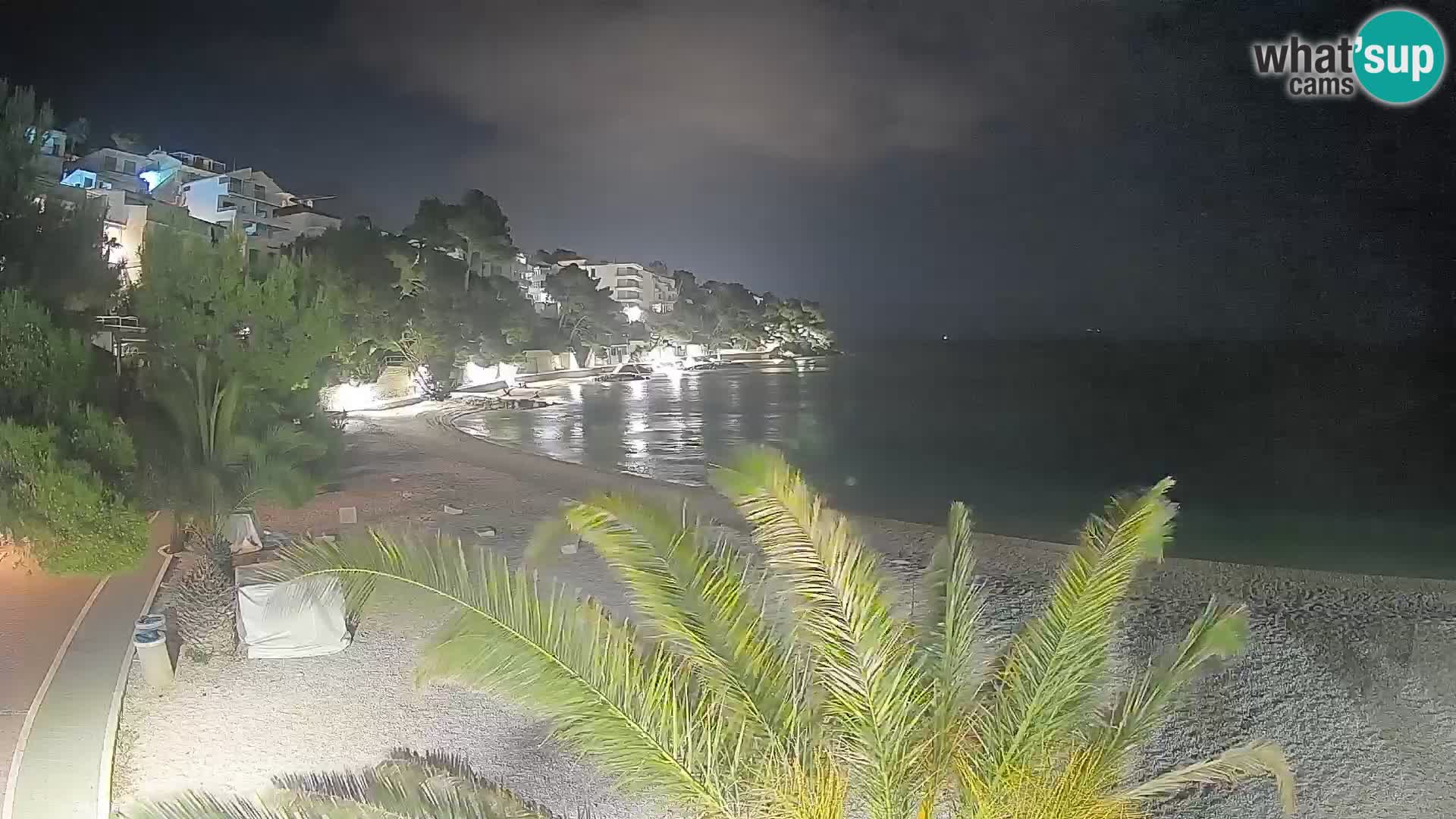 Webcam Lučica Beach Brela – Live View from the Adriatic Coast