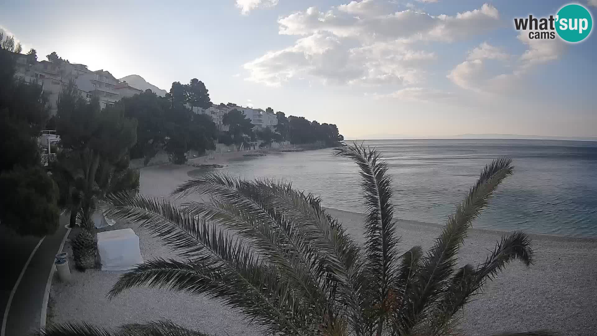 Webcam Spiaggia Lučica Brela – Vista live sulla costa adriatica