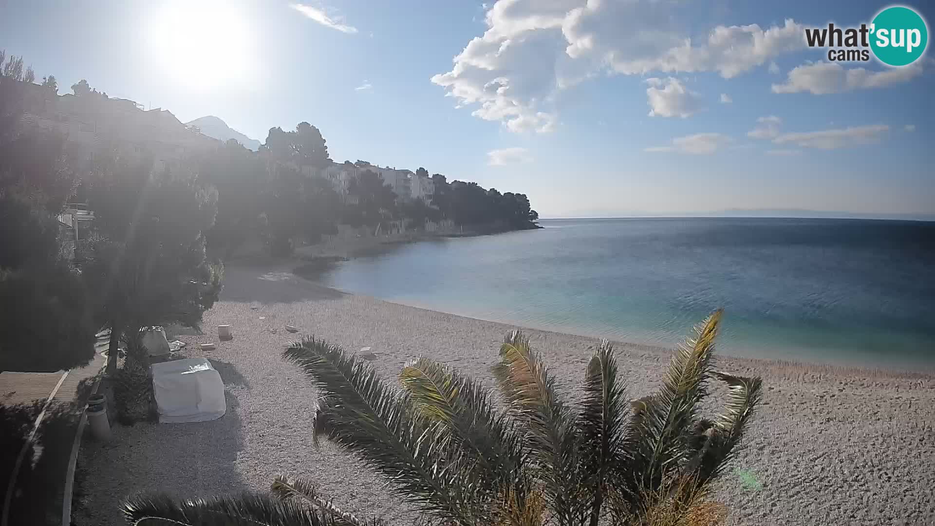 Webcam Lučica Beach Brela – Live View from the Adriatic Coast