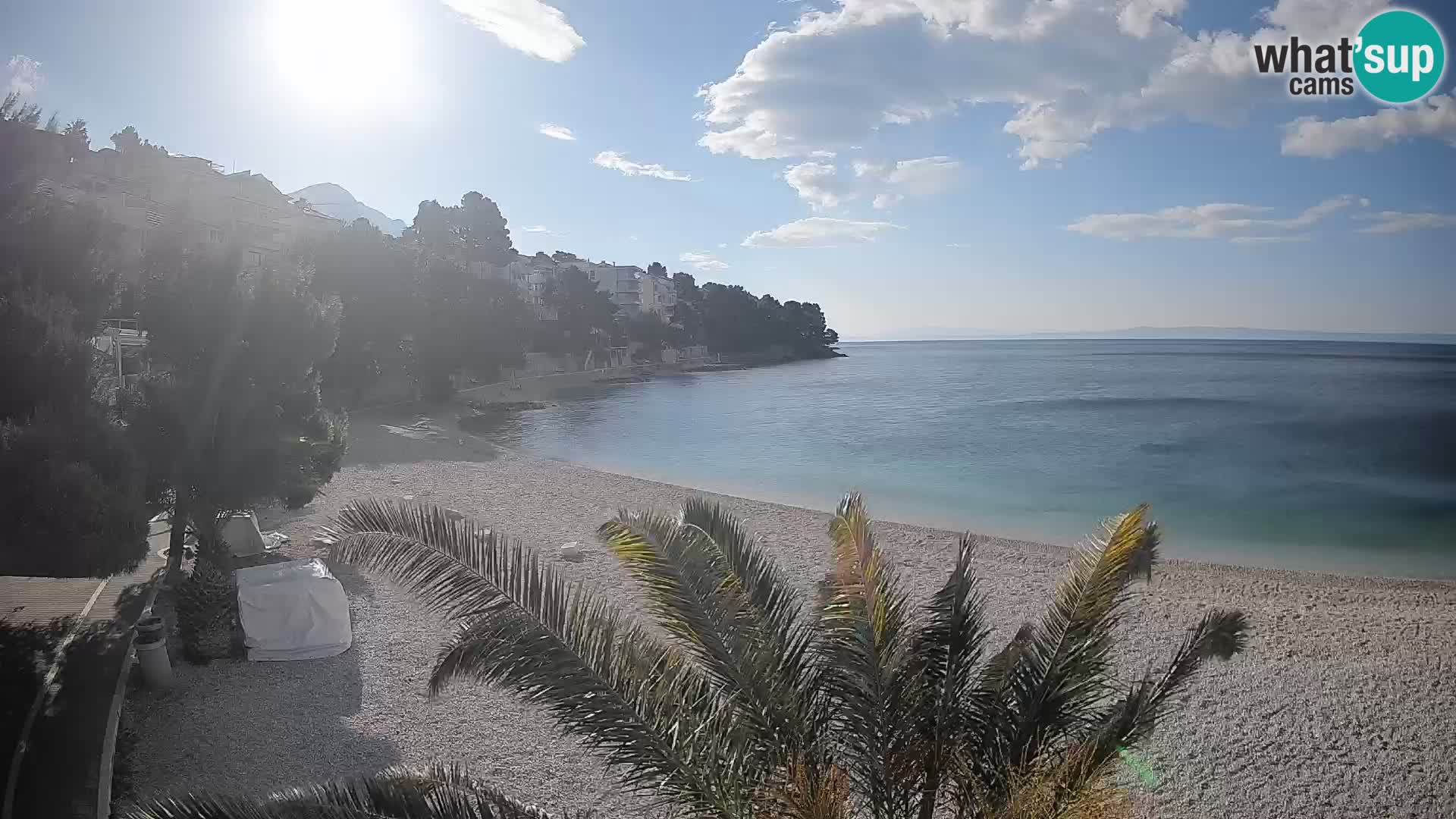 Webcam Lučica Beach Brela – Live View from the Adriatic Coast