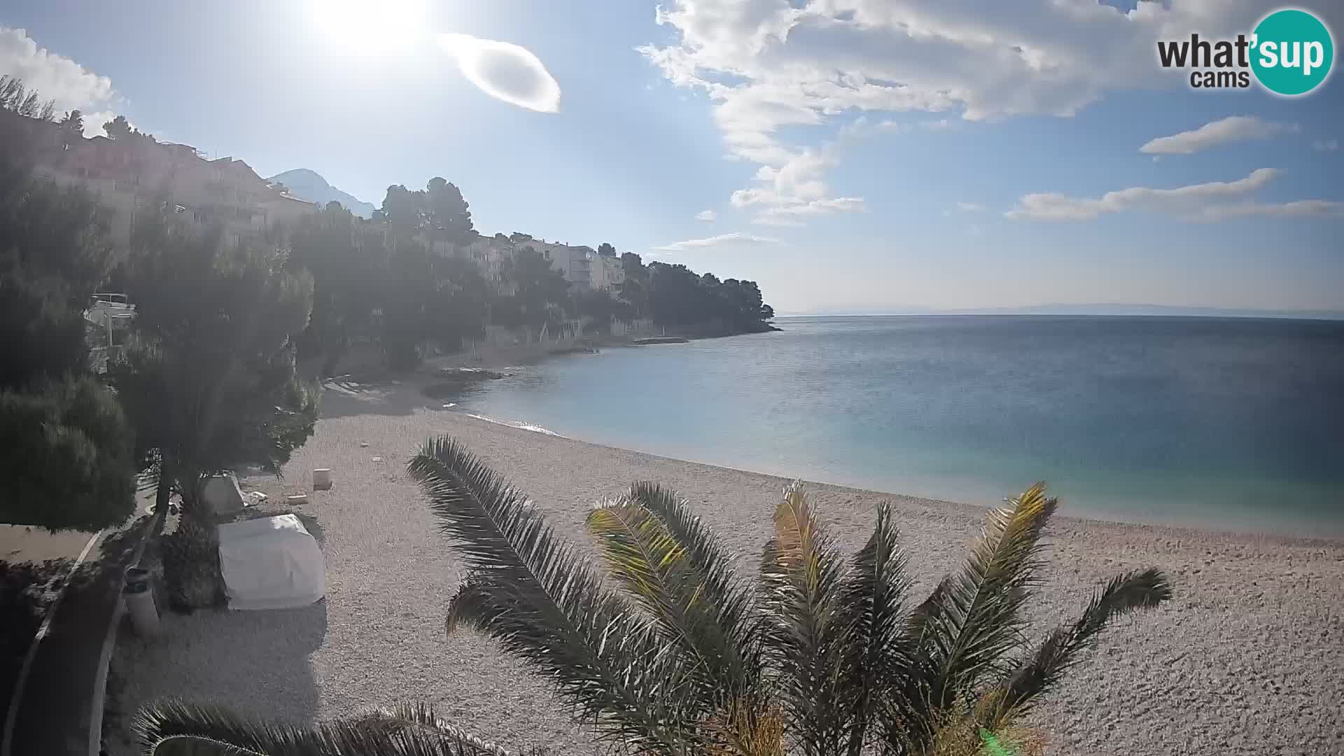 Webcam Playa Lučica Brela – Vista en directo de la costa adriática
