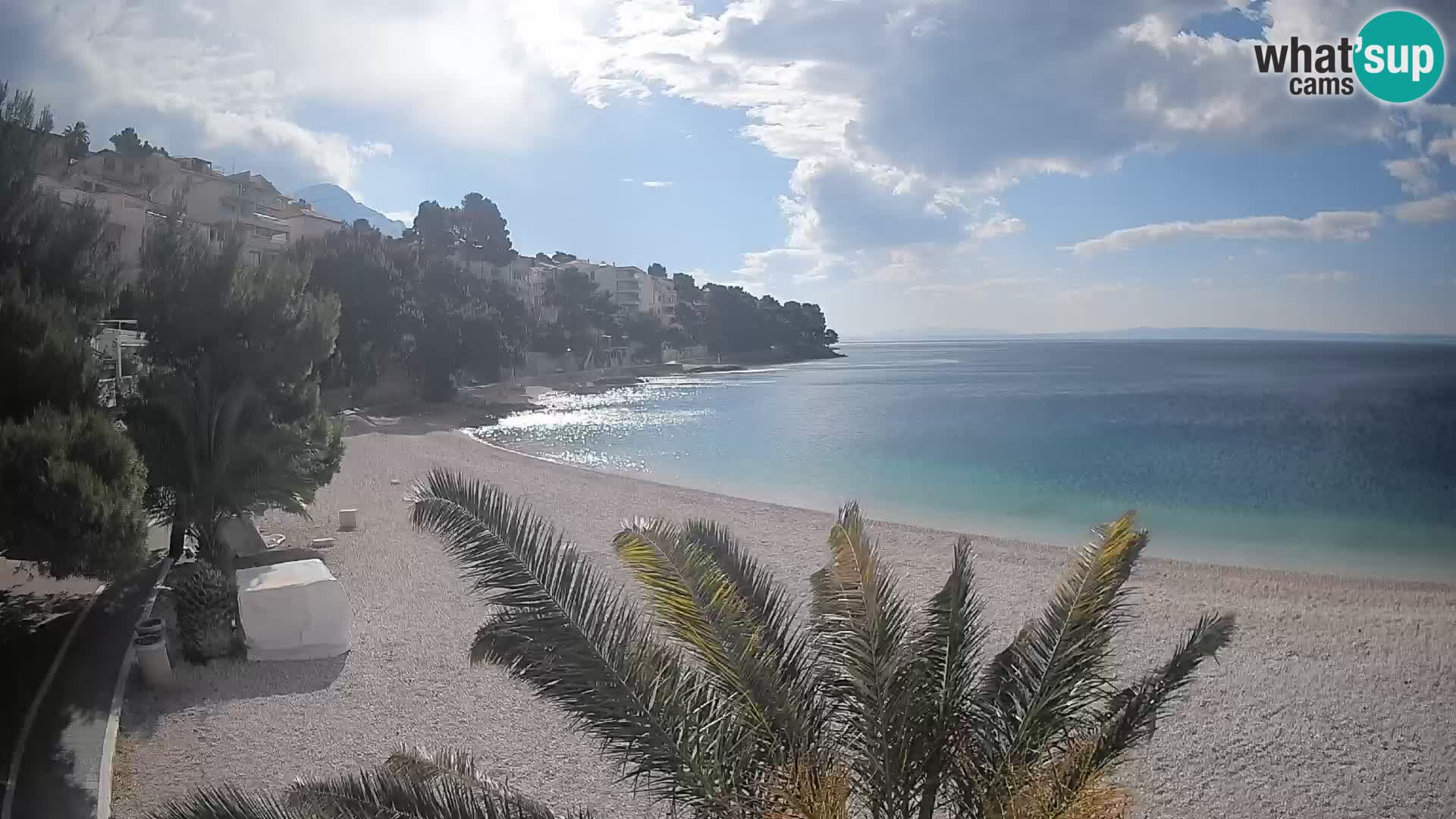 Webcam Playa Lučica Brela – Vista en directo de la costa adriática