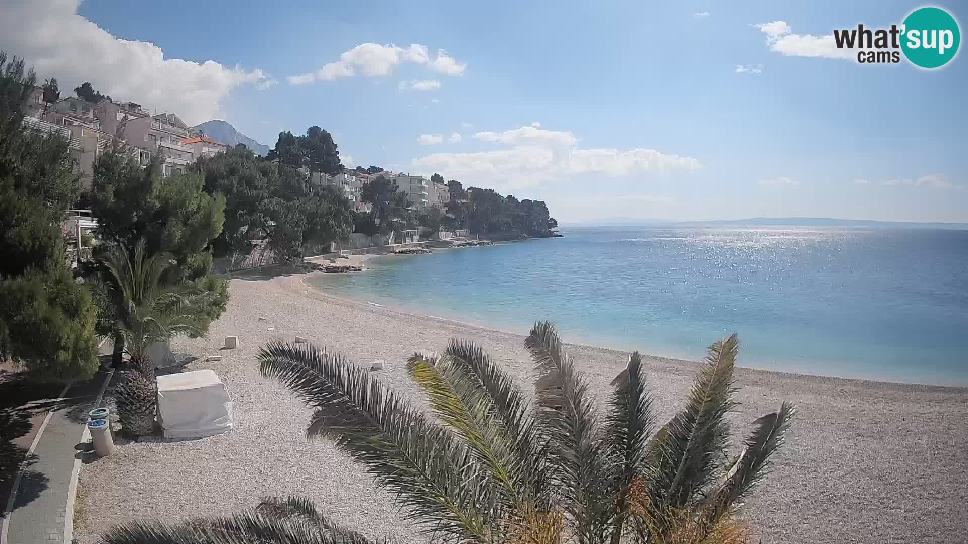 Webcam Lučica Beach Brela – Live View from the Adriatic Coast