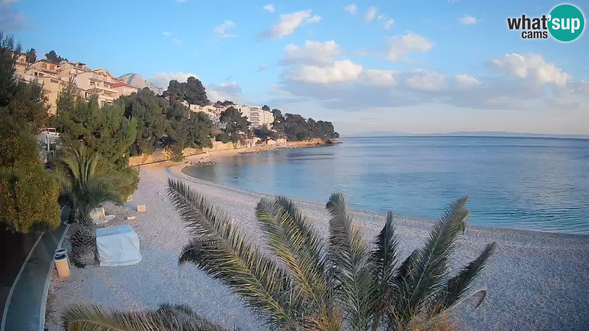 Webcam Lučica Beach Brela – Live View from the Adriatic Coast