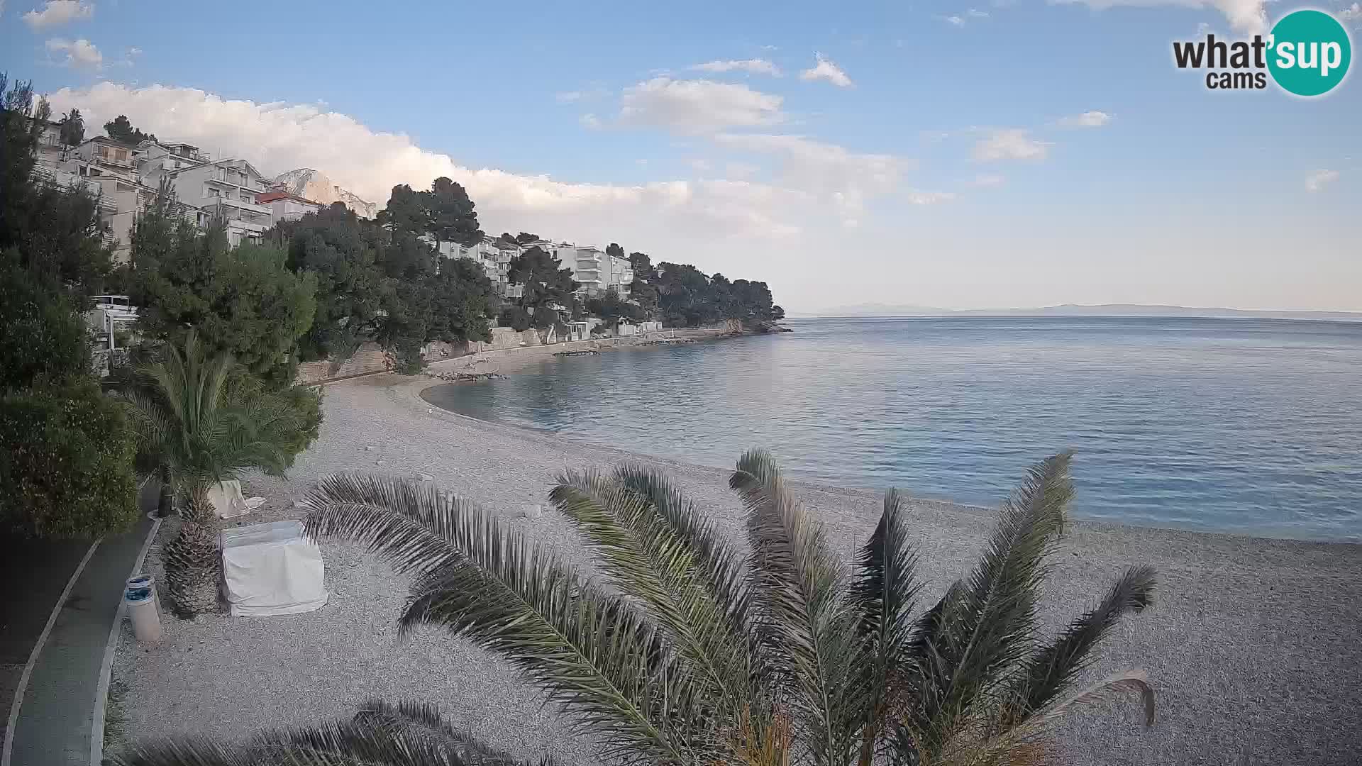 Webcam Lučica Beach Brela – Live View from the Adriatic Coast