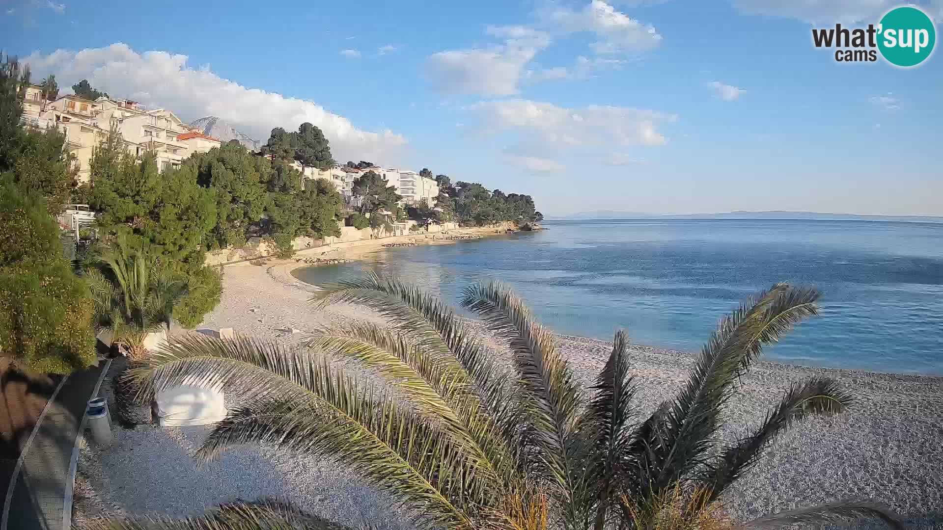 Webcam Lučica Beach Brela – Live View from the Adriatic Coast