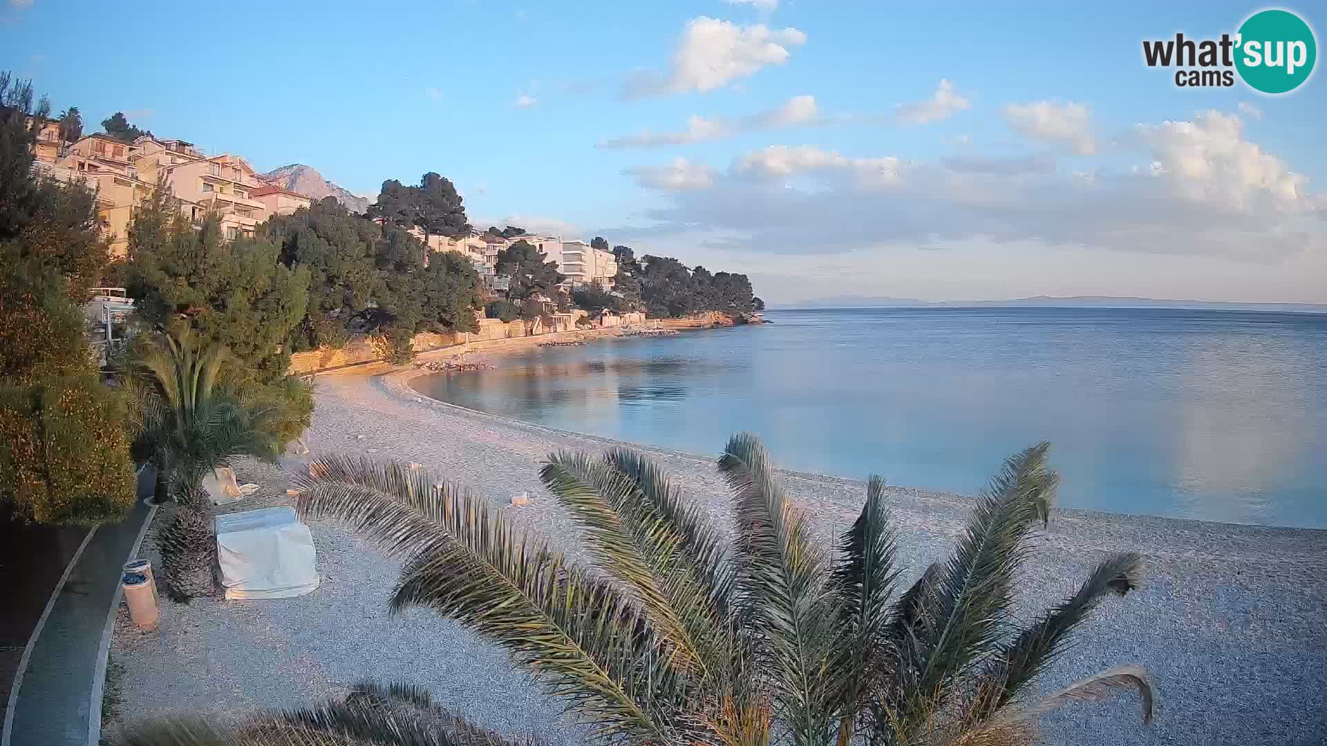 Webcam Lučica Beach Brela – Live View from the Adriatic Coast