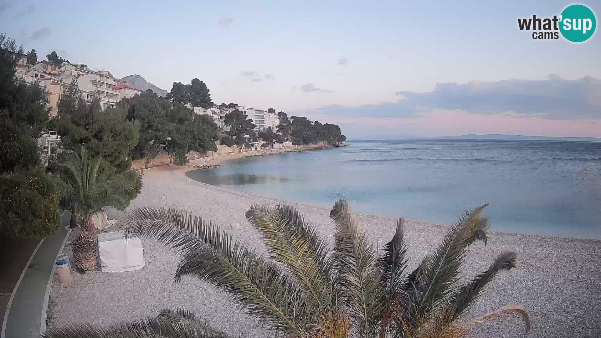 Webcam Lučica Beach Brela – Live View from the Adriatic Coast