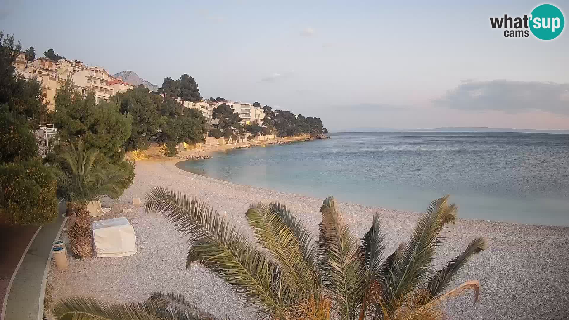 Webcam Lučica Beach Brela – Live View from the Adriatic Coast