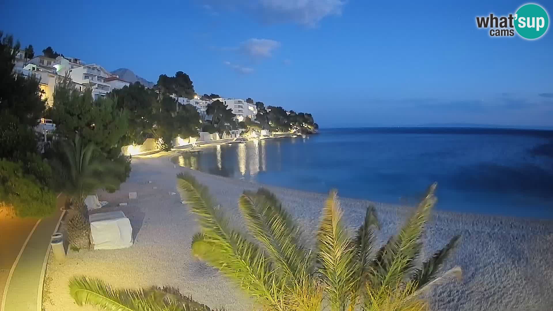 Webcam Playa Lučica Brela – Vista en directo de la costa adriática
