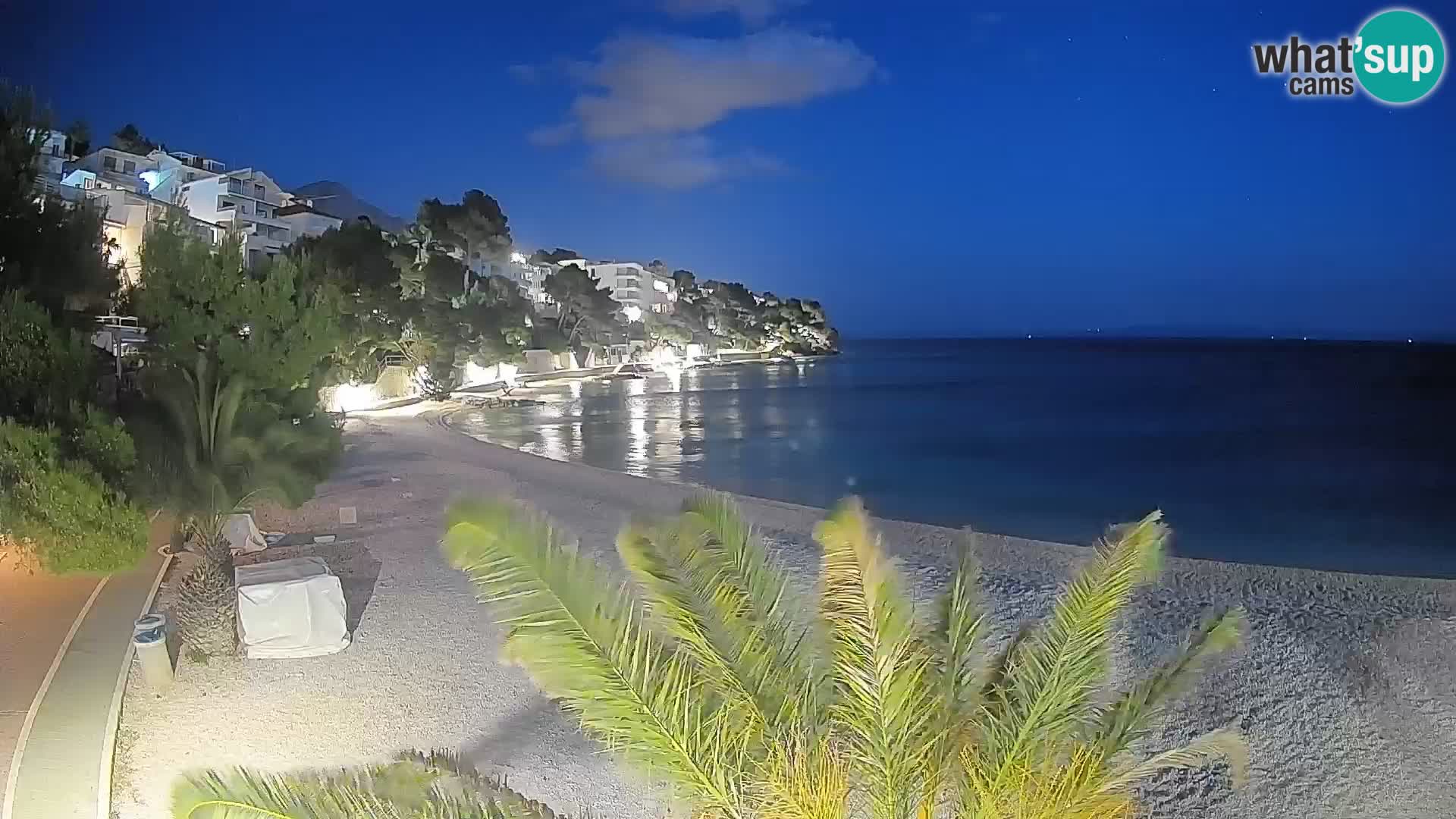Webcam Lučica Beach Brela – Live View from the Adriatic Coast