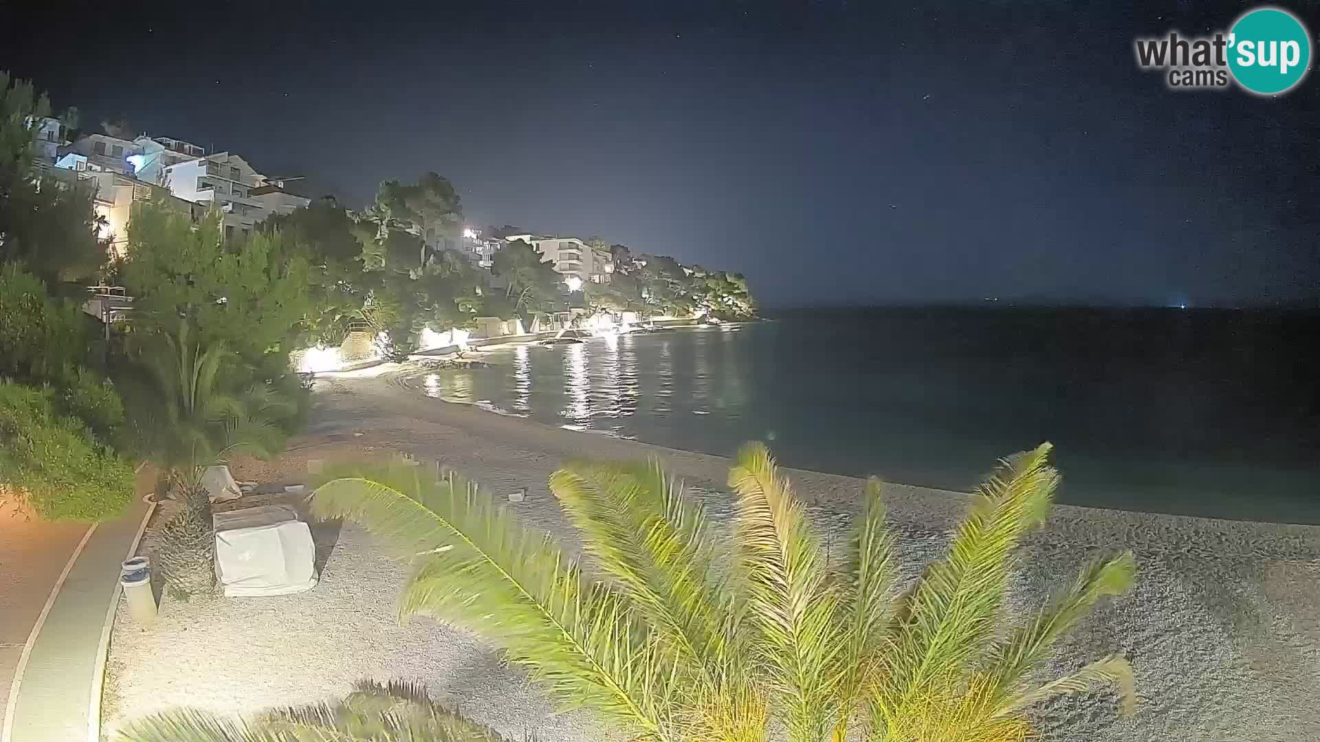 Webcam Playa Lučica Brela – Vista en directo de la costa adriática
