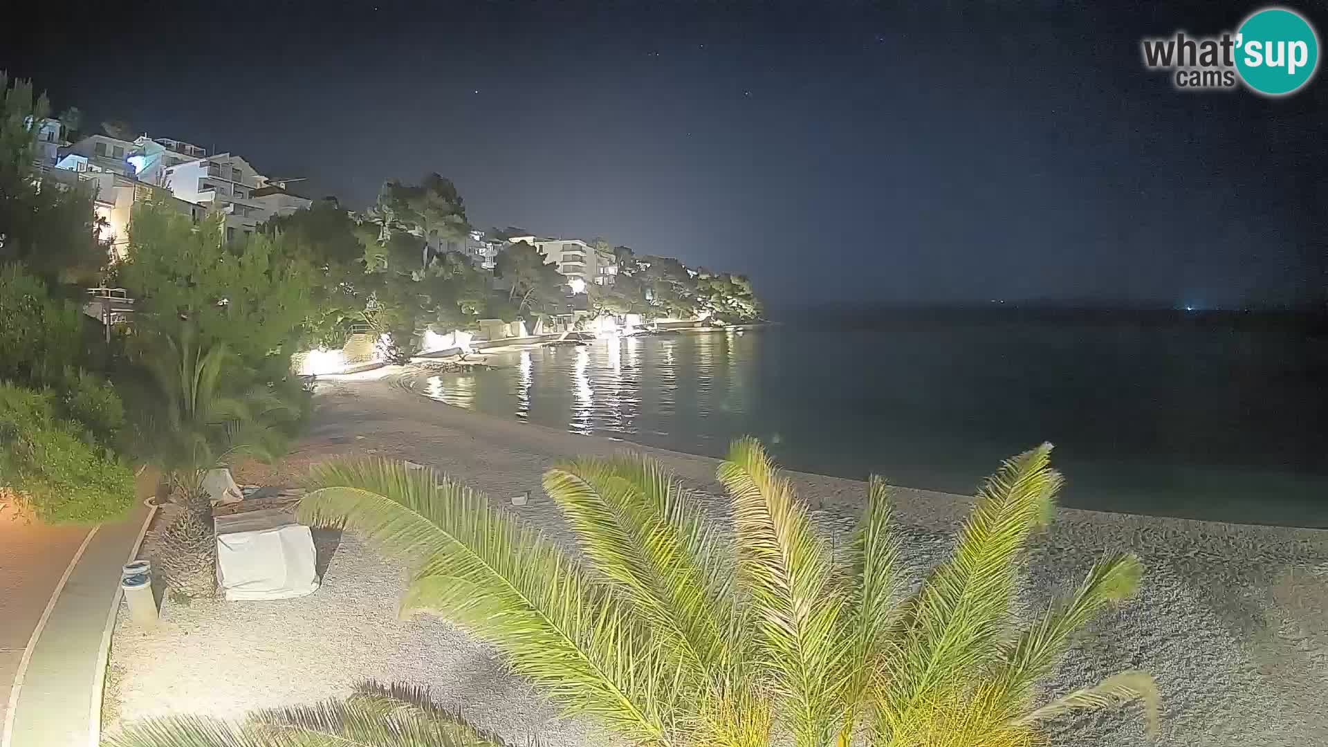 Webcam Playa Lučica Brela – Vista en directo de la costa adriática