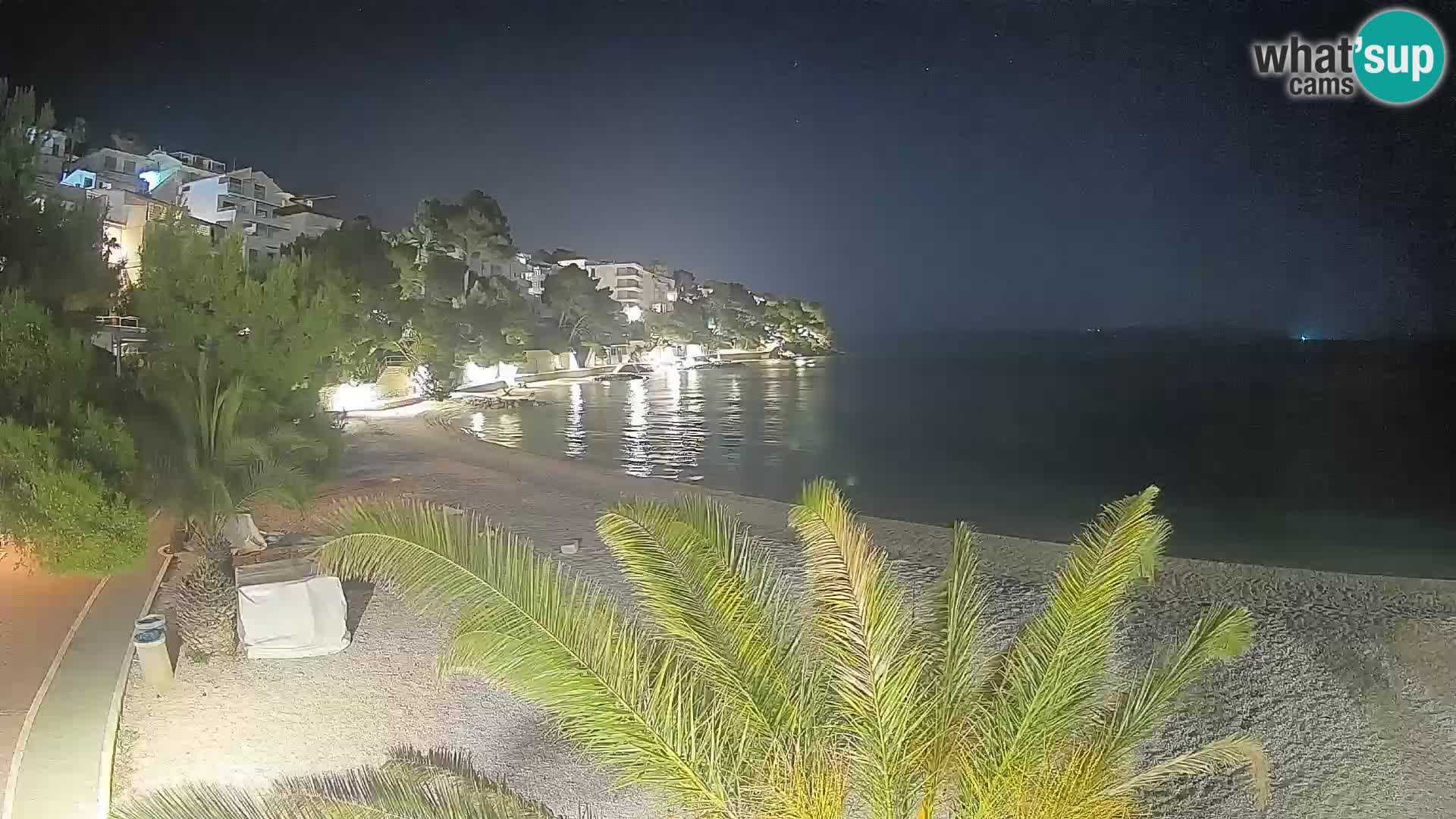 Webcam Playa Lučica Brela – Vista en directo de la costa adriática
