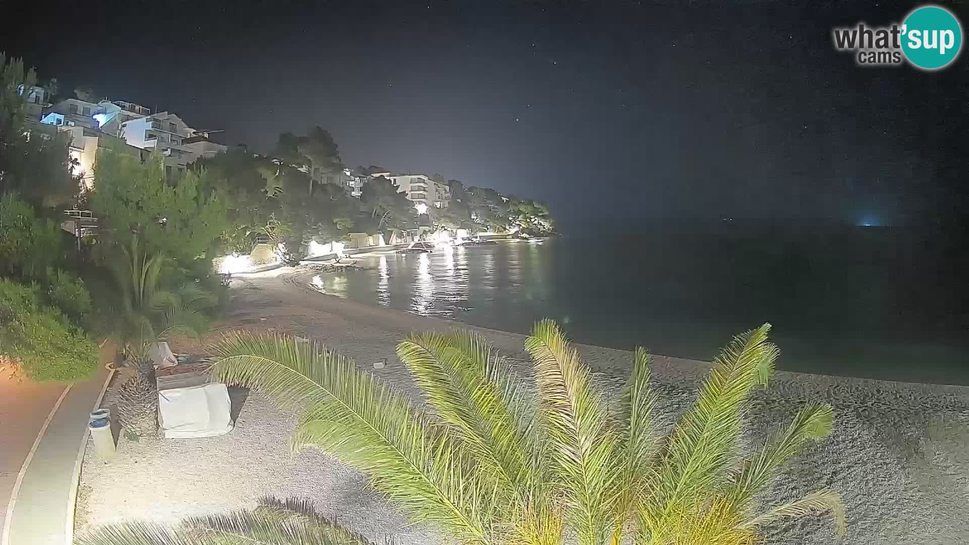 Webcam Lučica Beach Brela – Live View from the Adriatic Coast