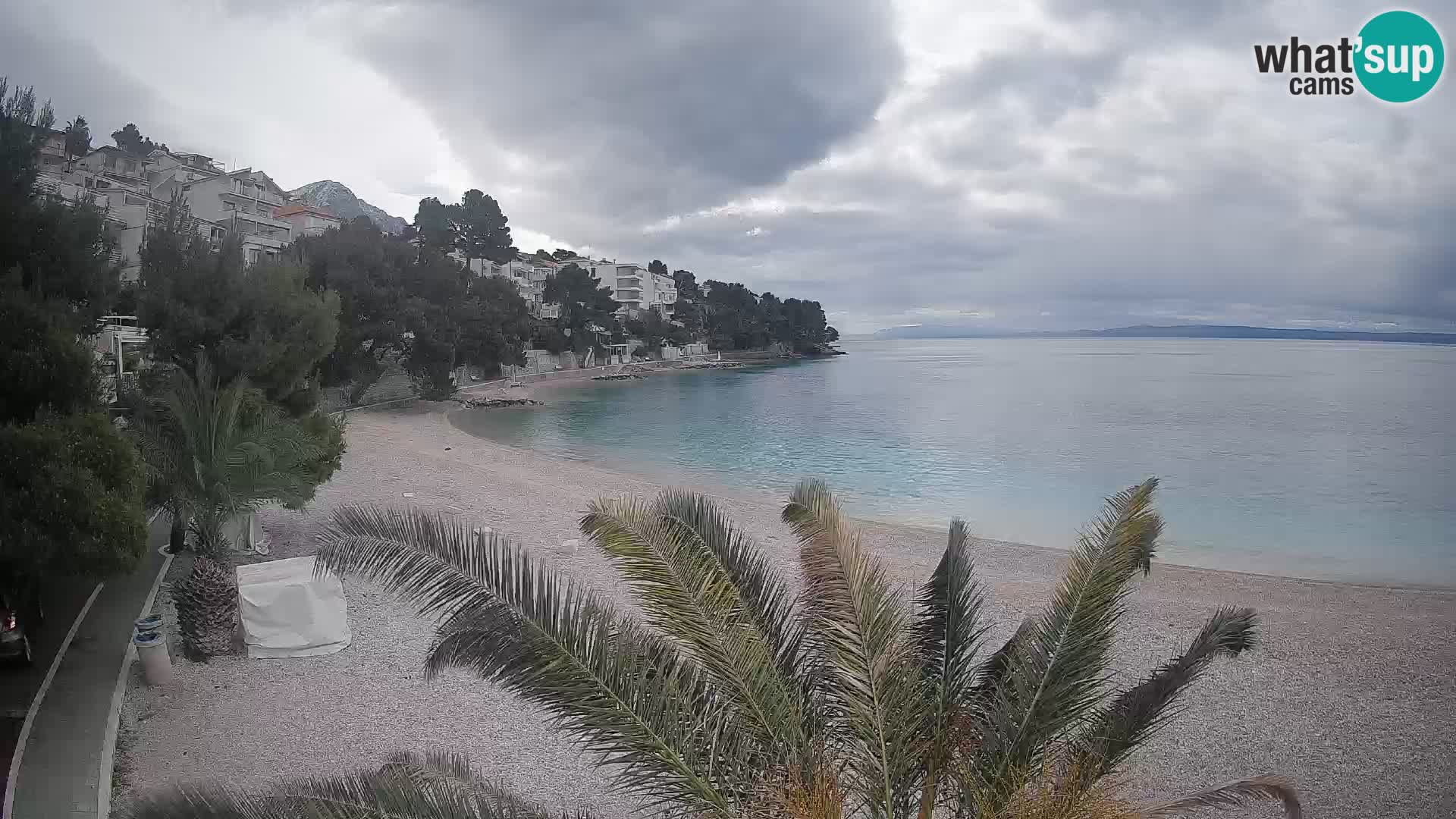 Webcam Playa Lučica Brela – Vista en directo de la costa adriática
