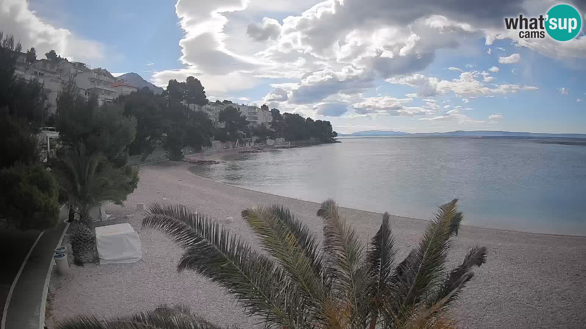 Webcam Playa Lučica Brela – Vista en directo de la costa adriática