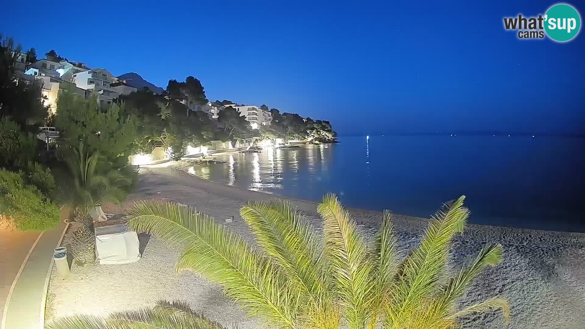 Webcam Lučica Beach Brela – Live View from the Adriatic Coast
