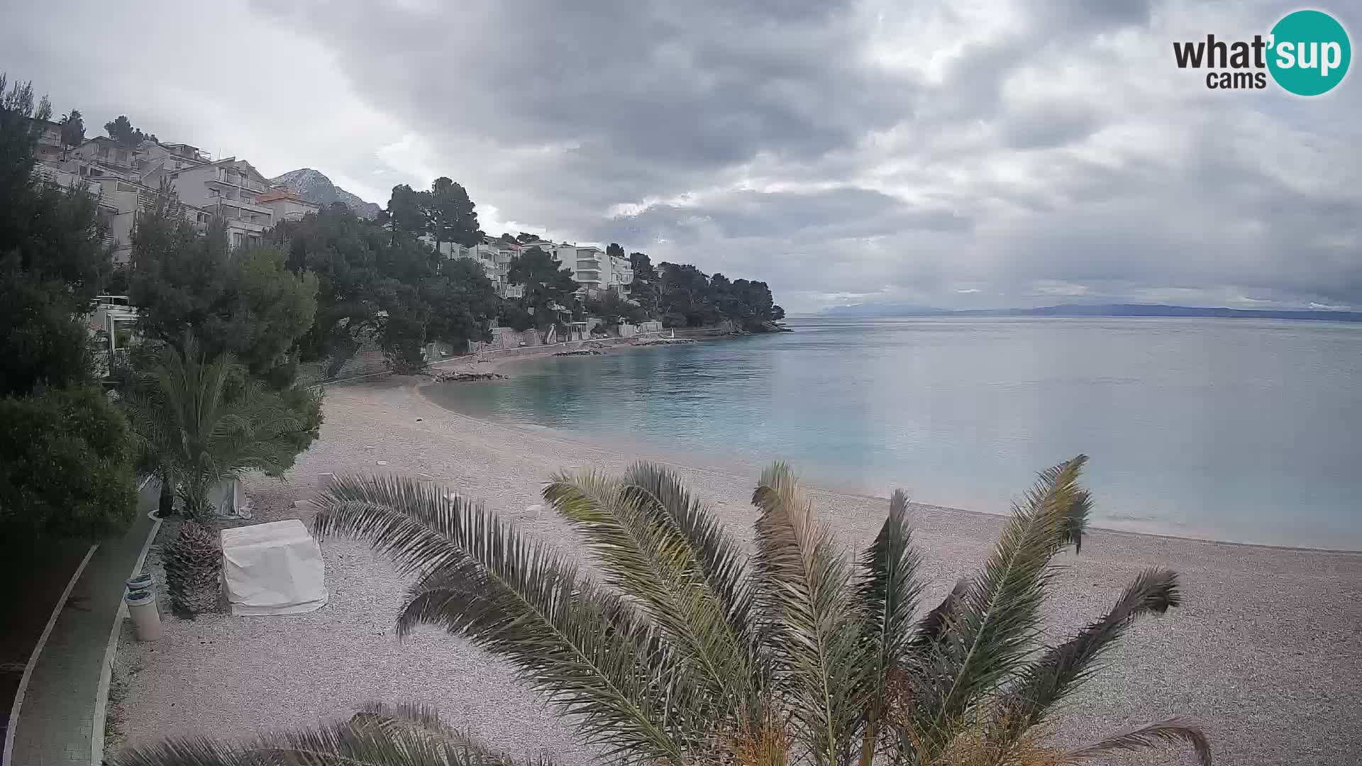 Webcam Lučica Beach Brela – Live View from the Adriatic Coast