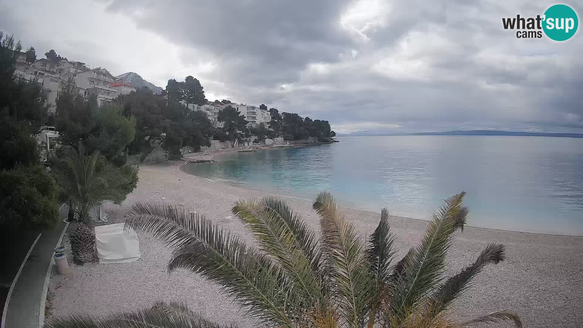 Webcam Lučica Beach Brela – Live View from the Adriatic Coast