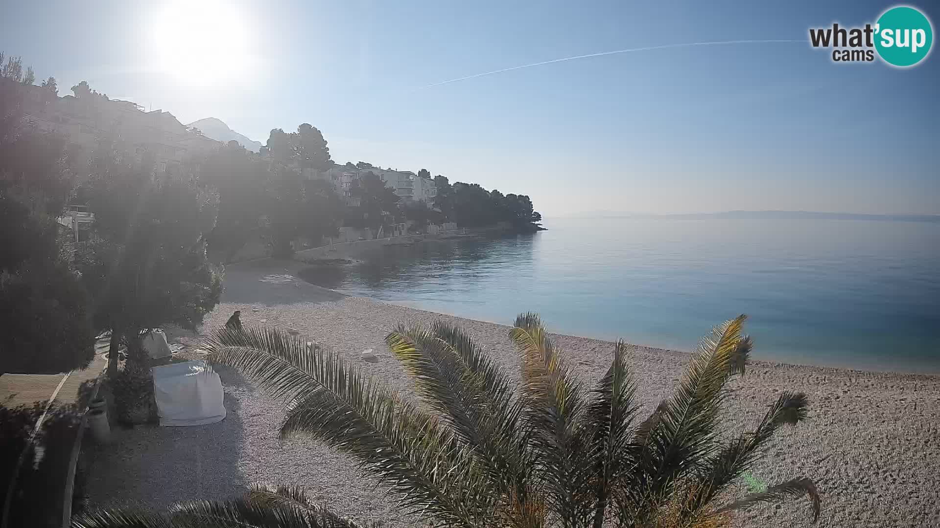 Webcam Playa Lučica Brela – Vista en directo de la costa adriática