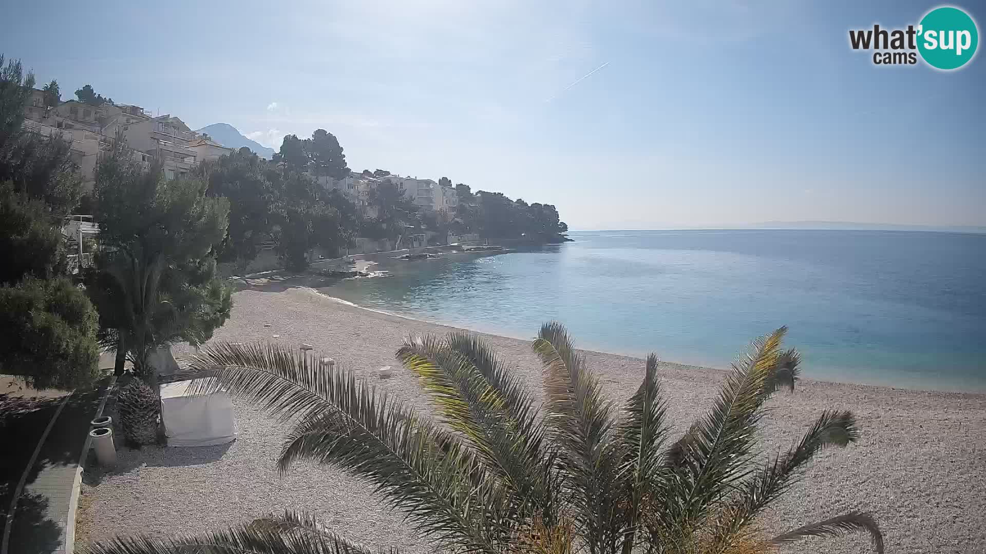 Webcam Spiaggia Lučica Brela – Vista live sulla costa adriatica