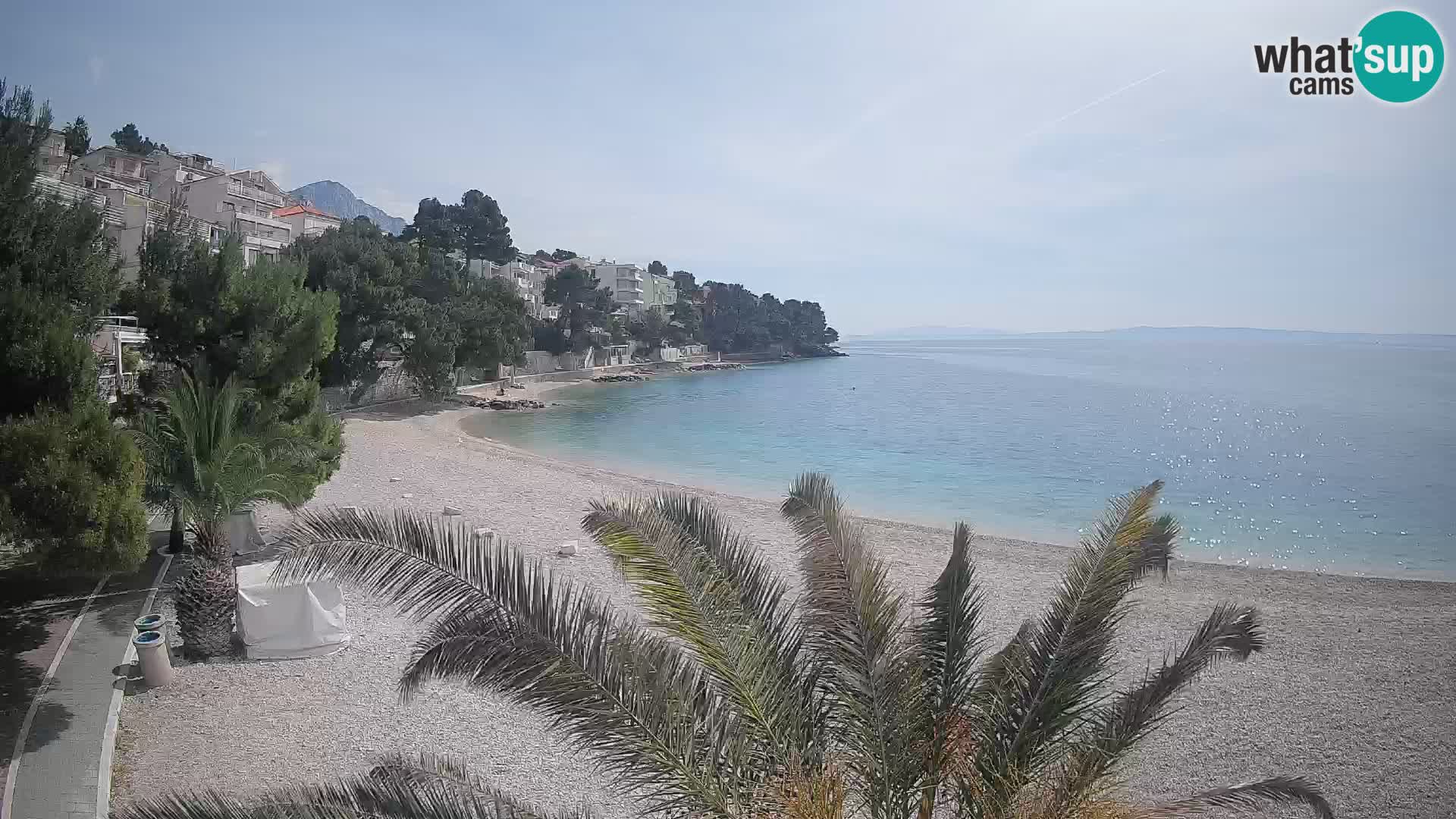 Webcam Lučica Beach Brela – Live View from the Adriatic Coast