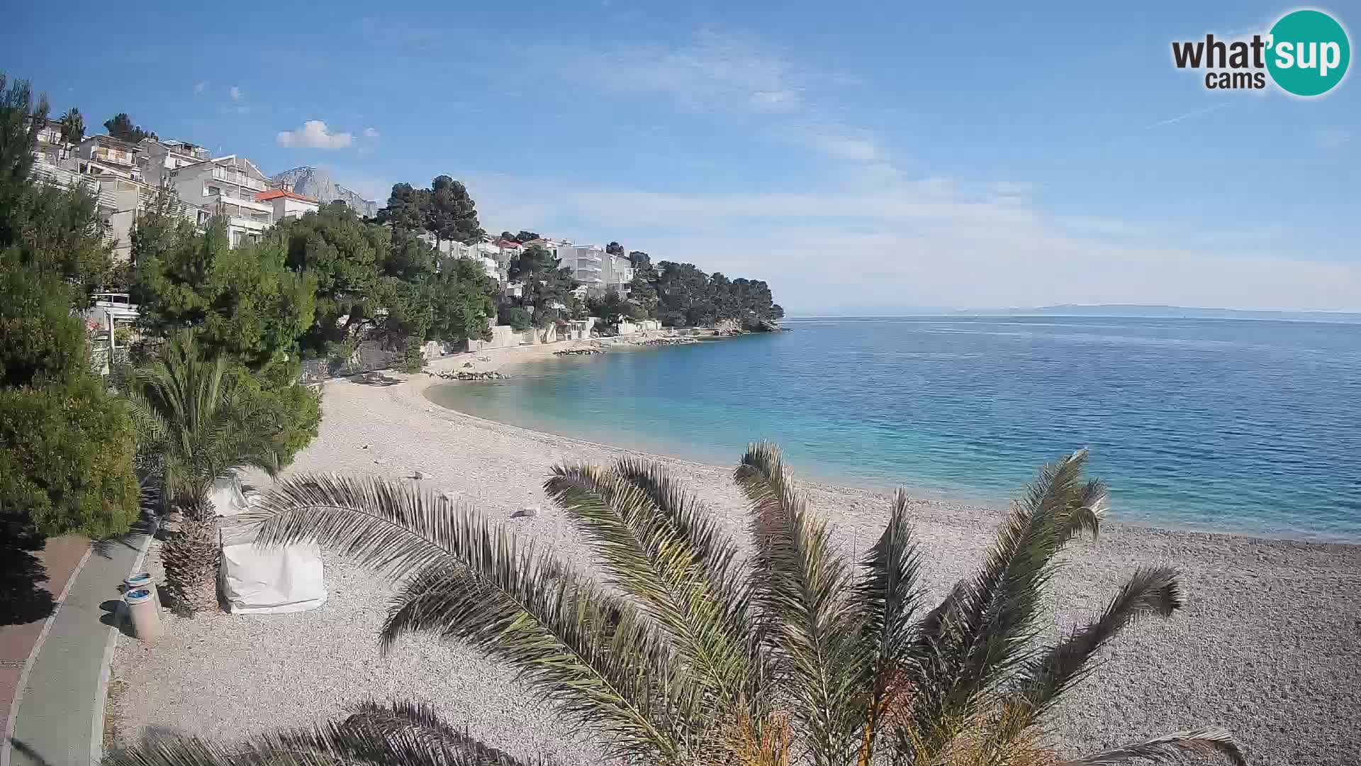 Webcam Lučica Beach Brela – Live View from the Adriatic Coast