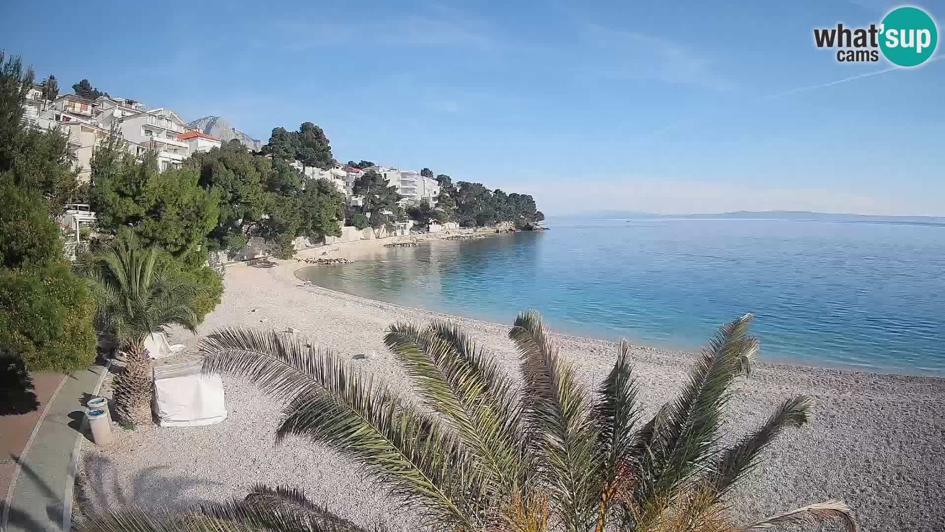 Webcam Lučica Beach Brela – Live View from the Adriatic Coast