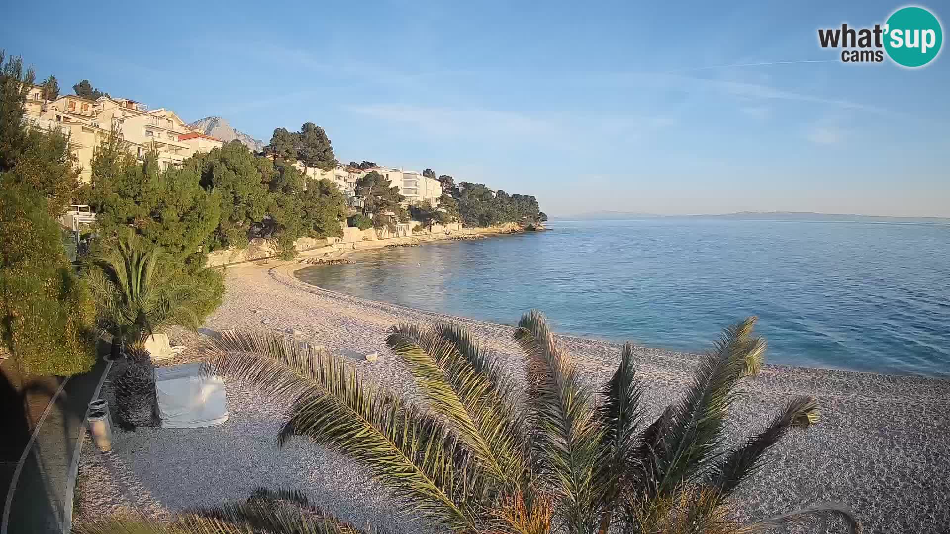 Webcam Lučica Beach Brela – Live View from the Adriatic Coast