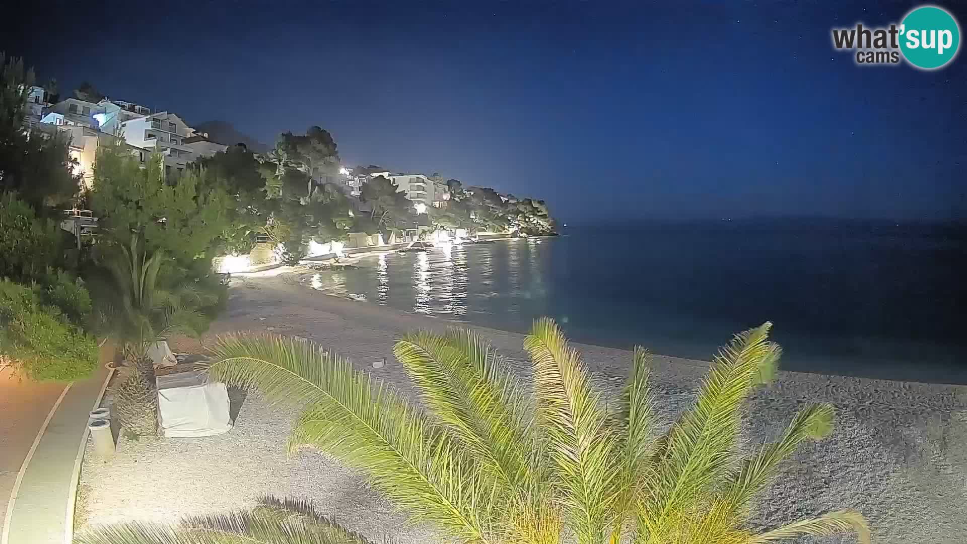 Webcam Lučica Beach Brela – Live View from the Adriatic Coast