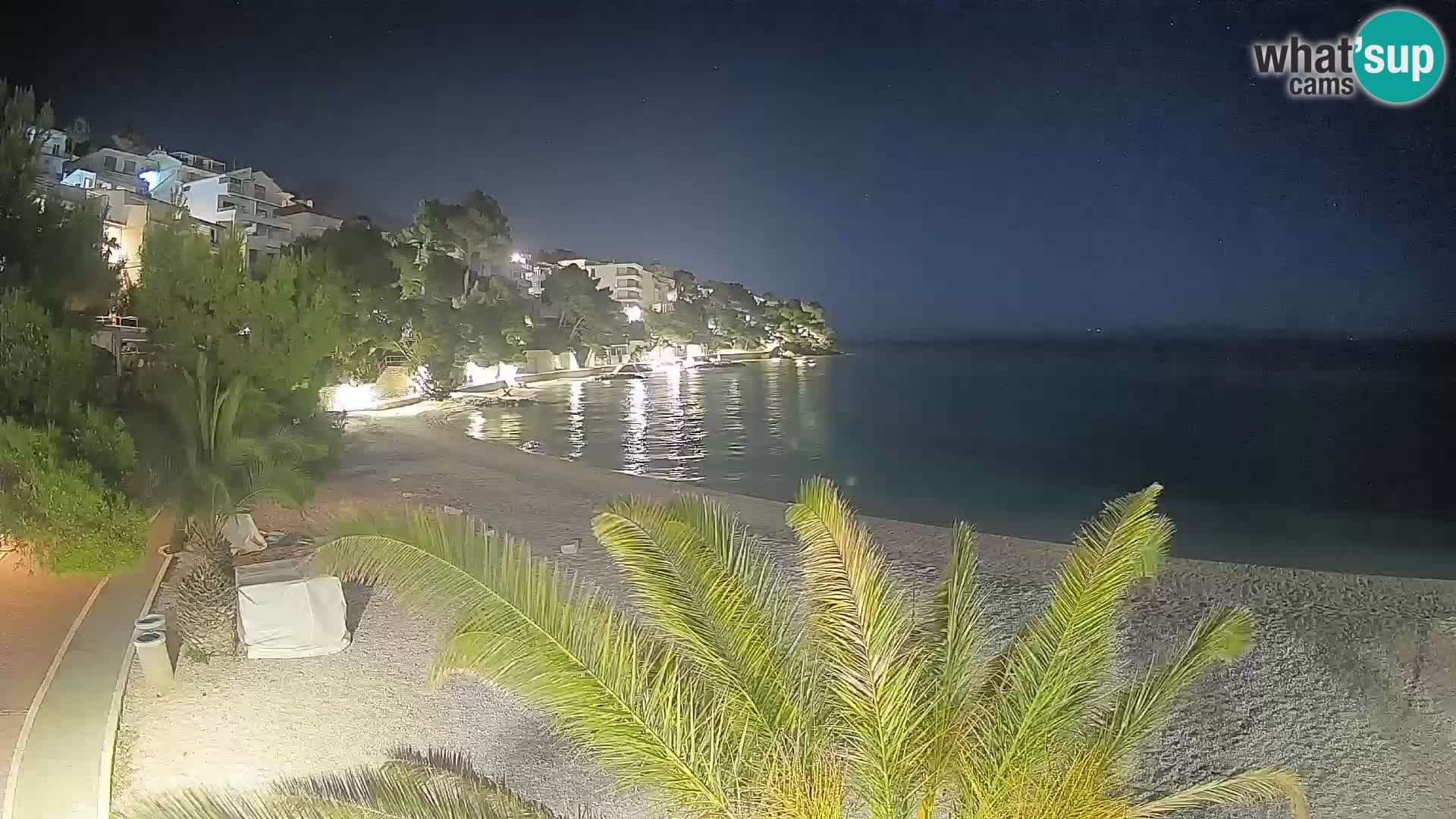 Webcam Lučica Beach Brela – Live View from the Adriatic Coast