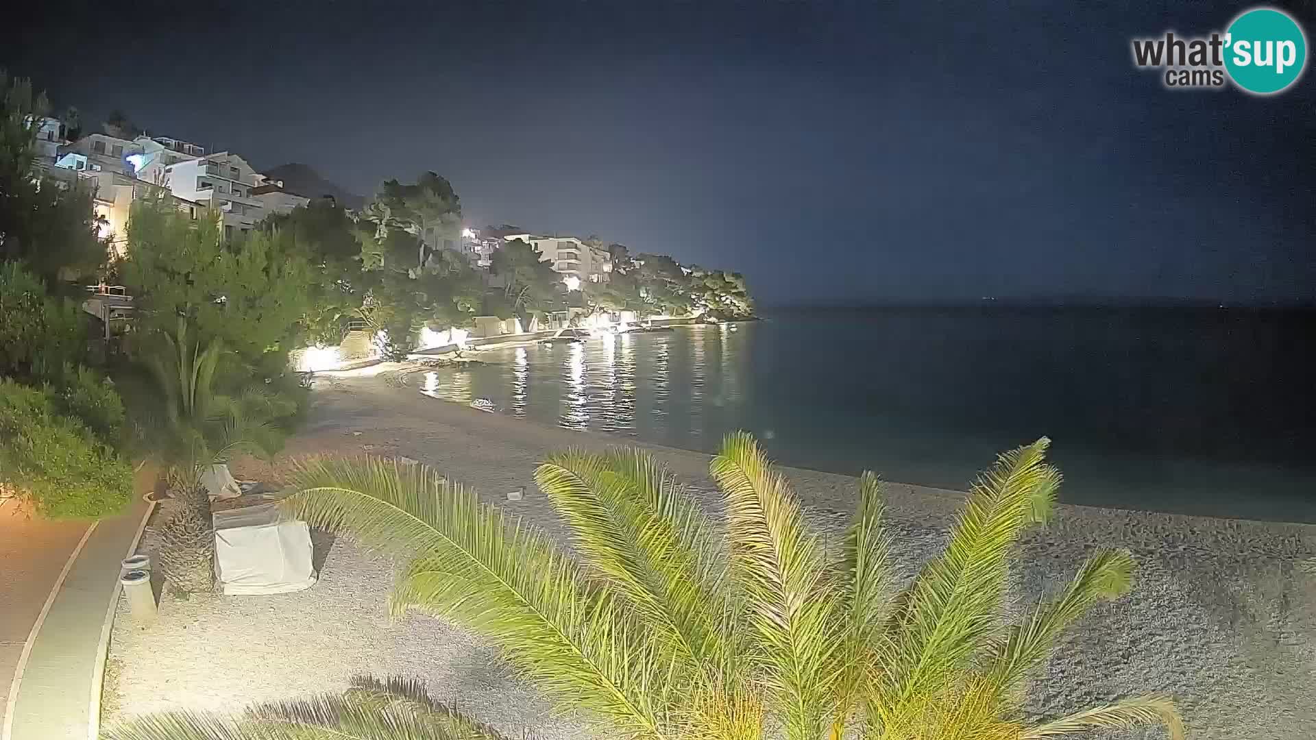 Webcam Playa Lučica Brela – Vista en directo de la costa adriática
