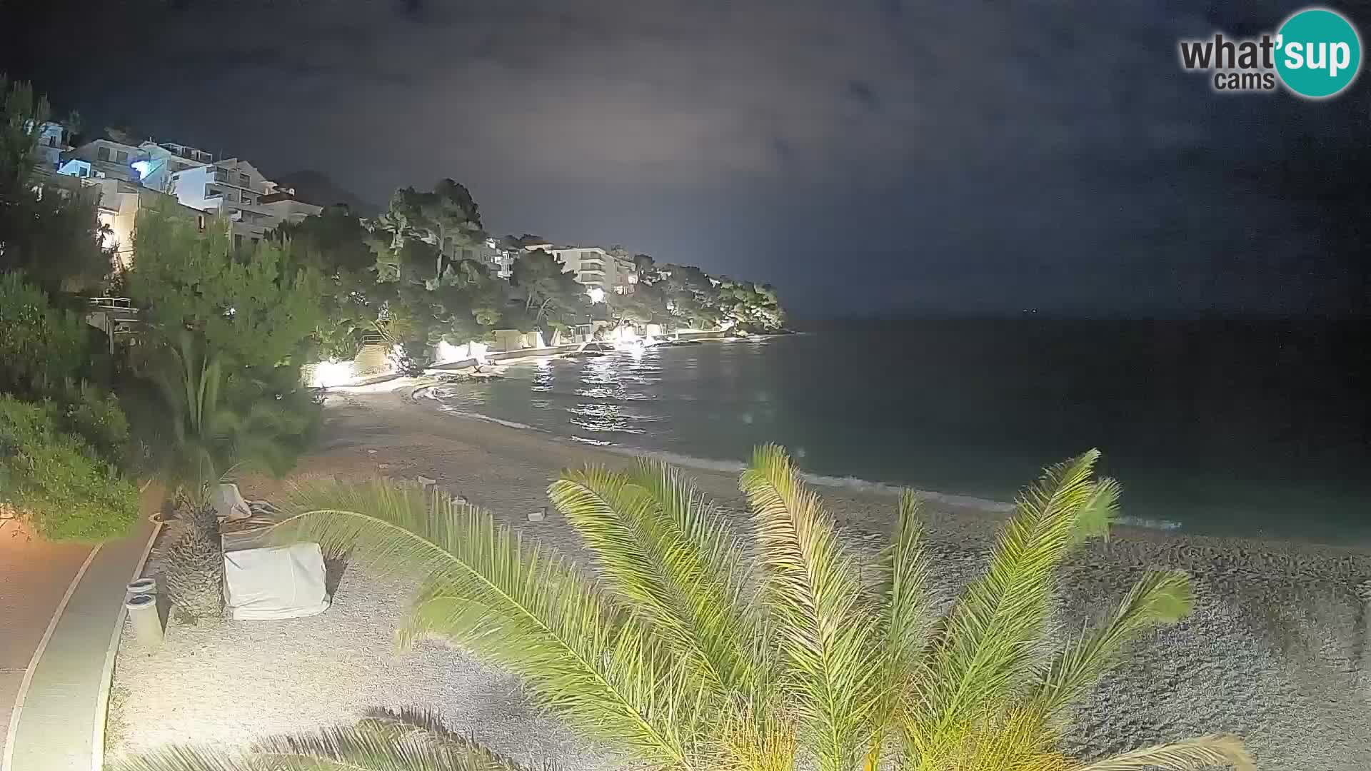 Webcam Lučica Beach Brela – Live View from the Adriatic Coast