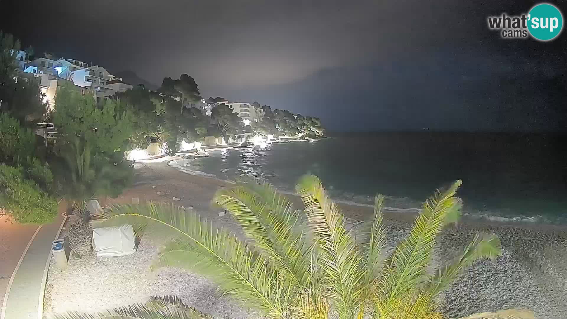 Webcam Lučica Beach Brela – Live View from the Adriatic Coast