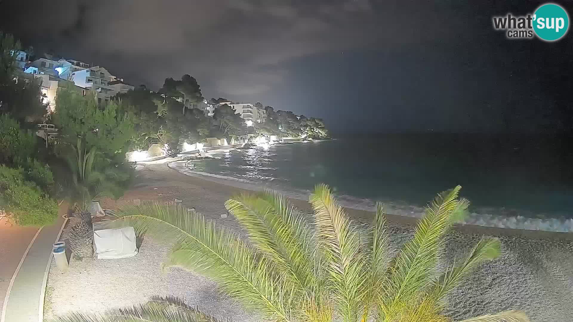 Webcam Playa Lučica Brela – Vista en directo de la costa adriática
