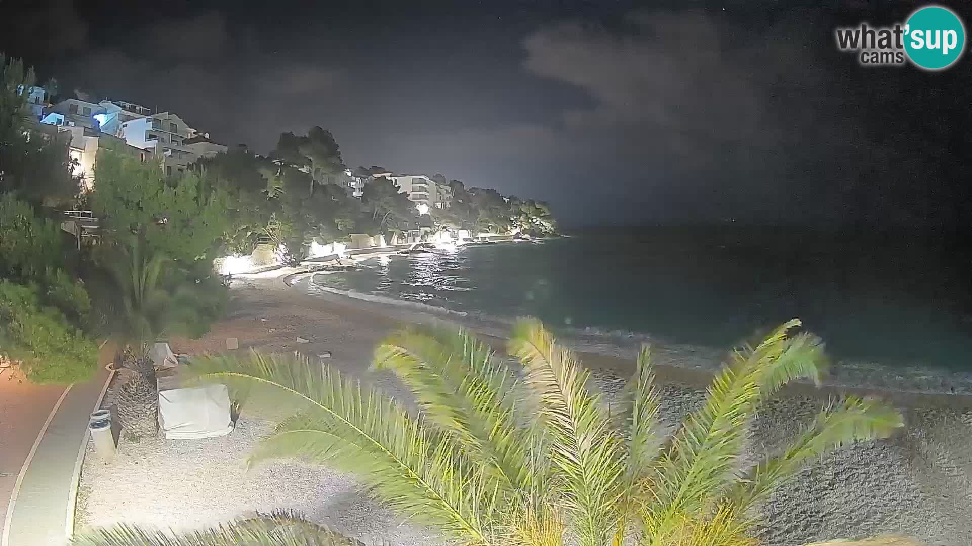 Webcam Lučica Beach Brela – Live View from the Adriatic Coast