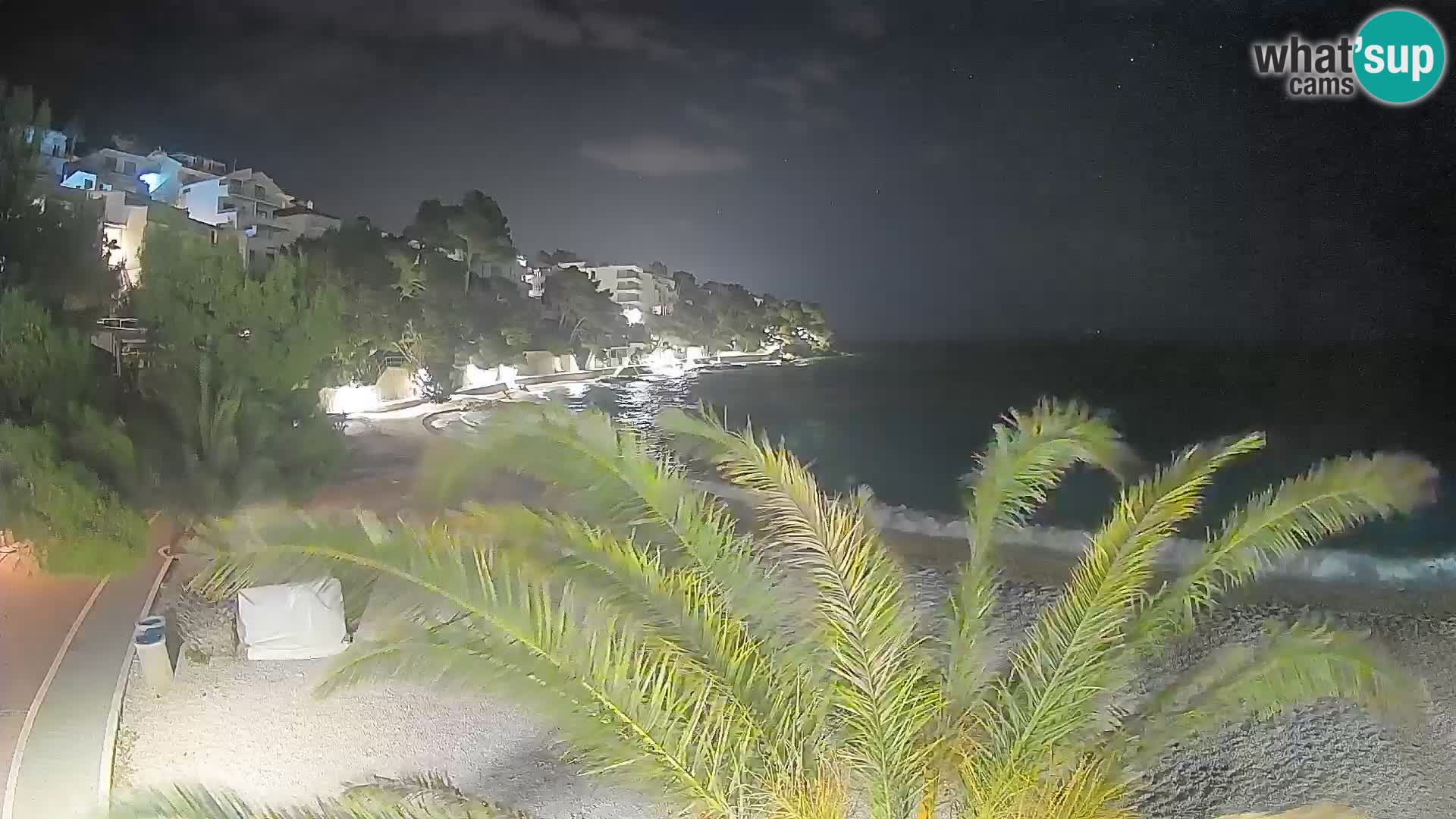 Webcam Lučica Beach Brela – Live View from the Adriatic Coast